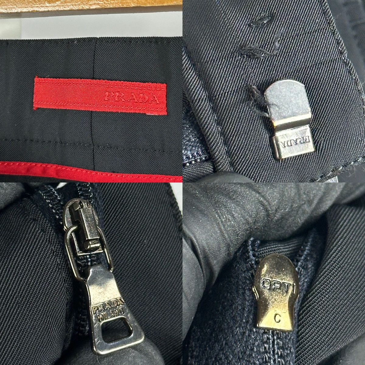 Prada Vintage Prada Black Tab Trousers Pants Size US 36 / EU 52 - 20 Thumbnail