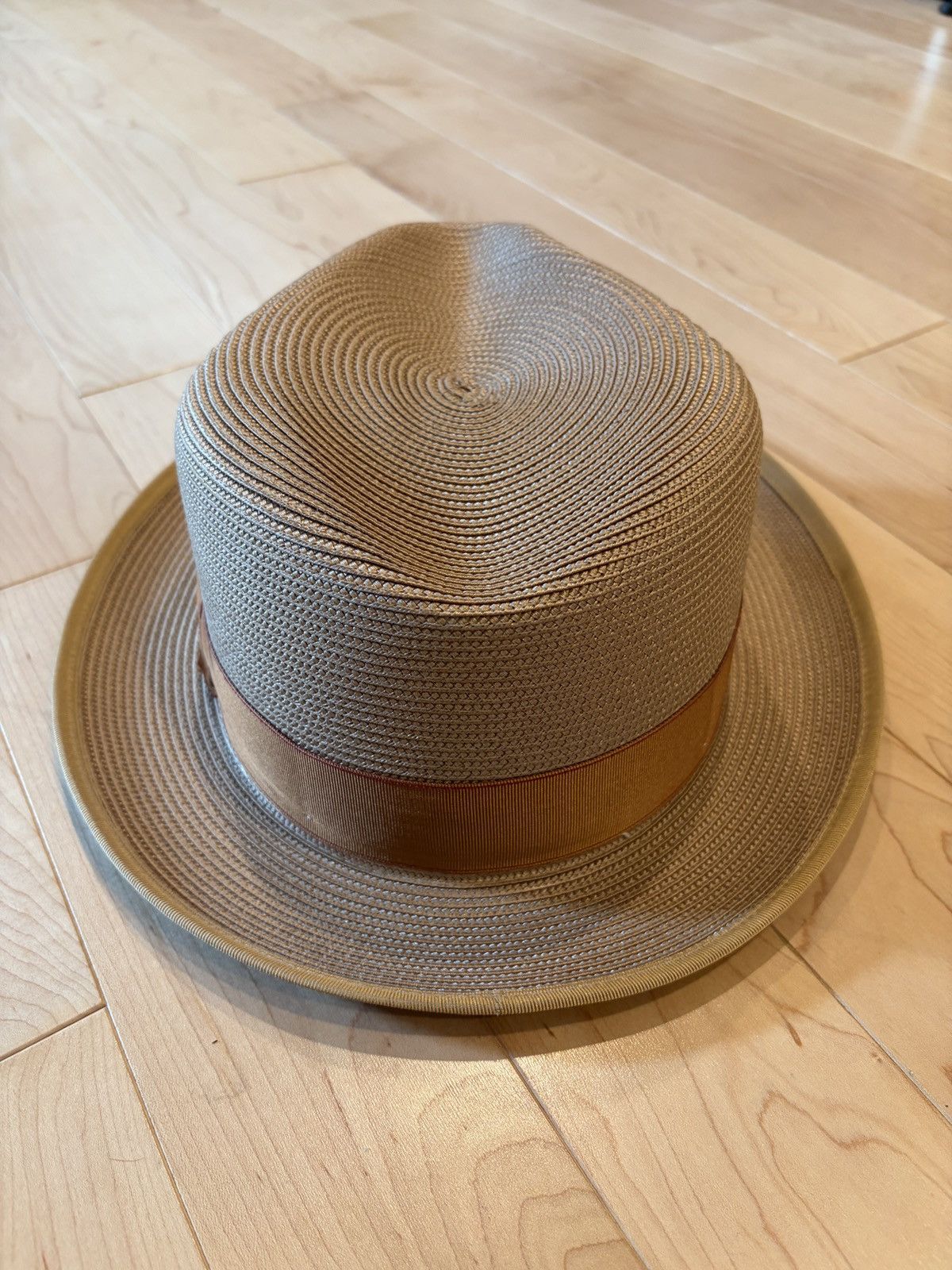 Stetson Stetson Latte Straw Fedora 7-3/4” Size ONE SIZE - 6 Thumbnail