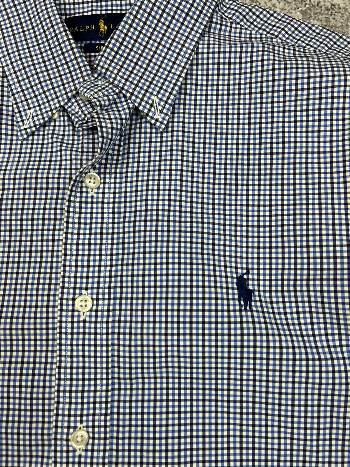 Polo Ralph Lauren Polo Ralph Lauren Blue Plaid Button Up Shirt Mens Size US S / EU 44-46 / 1 - 2 Thumbnail