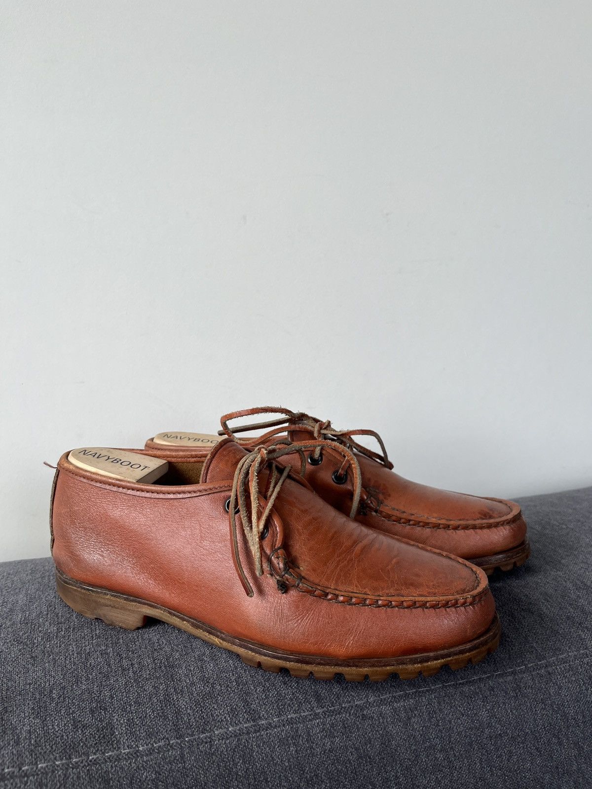 Quoddy Quoddy Handmade Leather Heritage Canoe Moccasins Boots Size US 7 / EU 40 - 11 Thumbnail