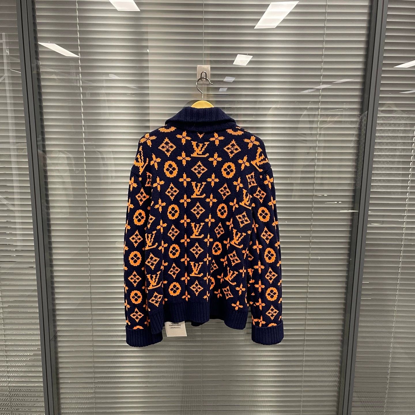 Louis Vuitton LV Fluo Orange Monogram Knit Jacket L New #10533 Size US L / EU 52-54 / 3 - 2 Thumbnail