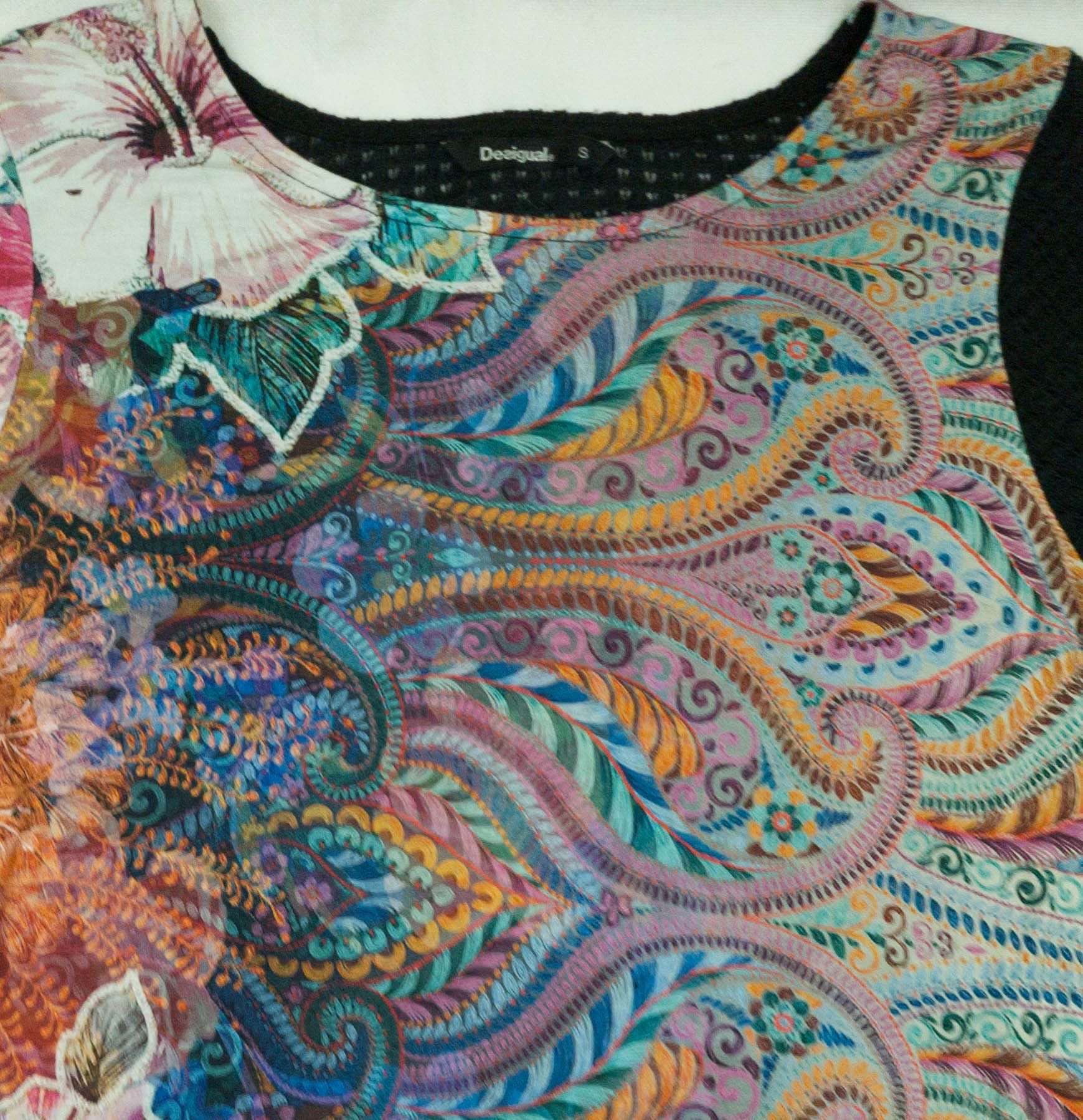 Desigual Desigual womens top tunica 3/4 sleeve size S-M (LABEL S) Size S / US 4 / IT 40 - 4 Thumbnail
