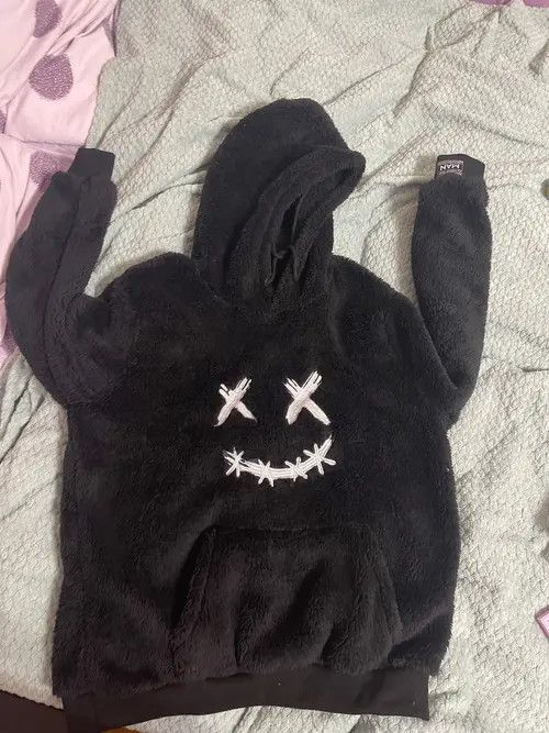Other Hoodie for Men Embroidered Graphic Fluffy Fuzzy Sweatshirt Size US M / EU 48-50 / 2 - 2 Thumbnail