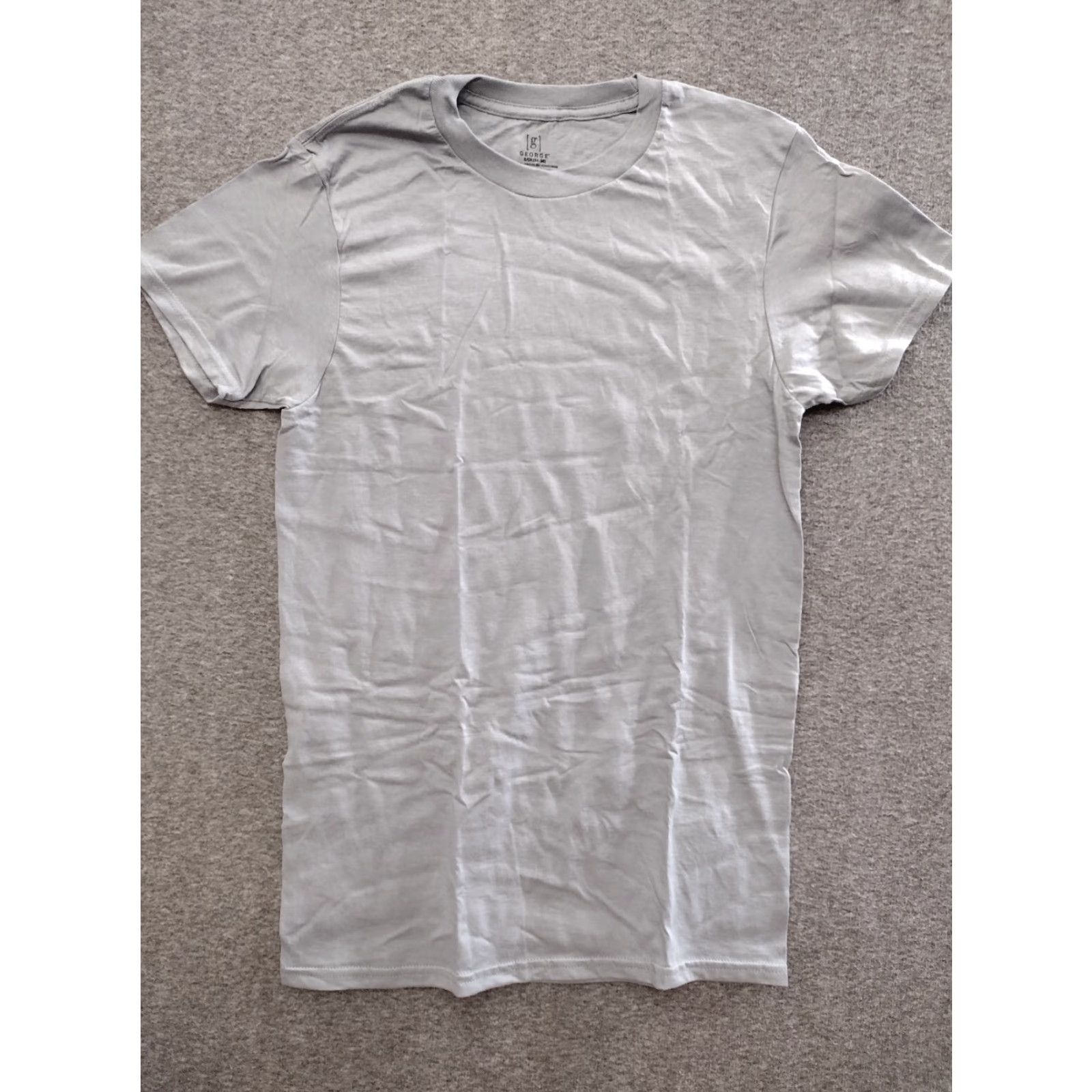 George GEORGE Men's Cotton Gray Short Sleeve T-Shirt S Mens Shirt Gray Cotton 34-36 Vintage Designer Size US S / EU 44-46 / 1 - 2 Thumbnail
