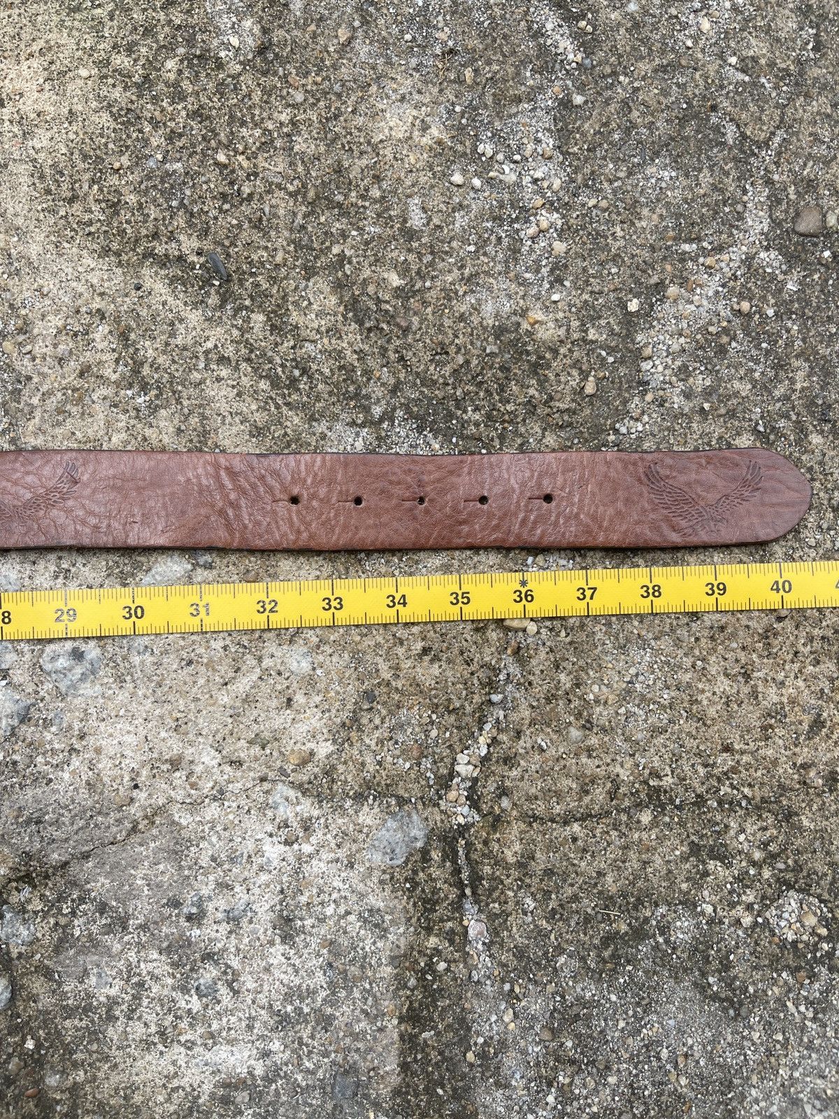If Six Was Nine Last Drop🔥Rare🔥Eagle Leather Belt Size ONE SIZE - 12 Thumbnail