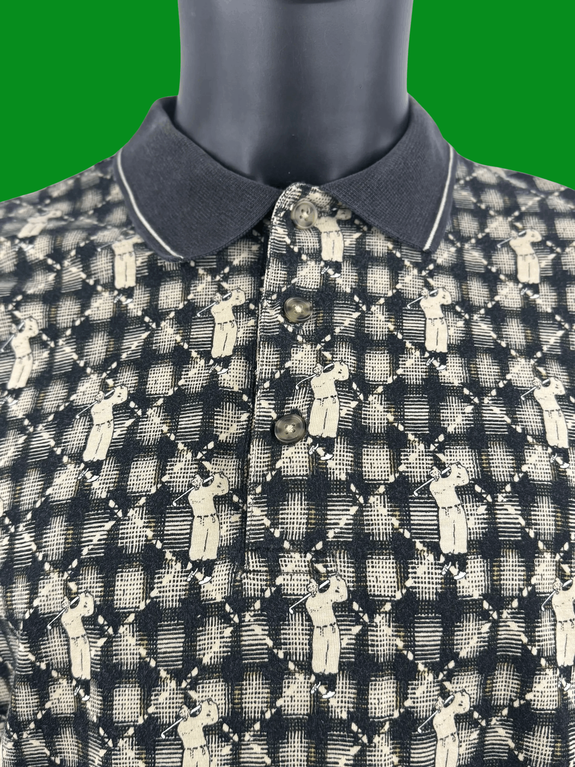 Natural Issue VTG Natural Issue Golfer Diamond Geometric All-Over Print Size US L / EU 52-54 / 3 - 3 Thumbnail
