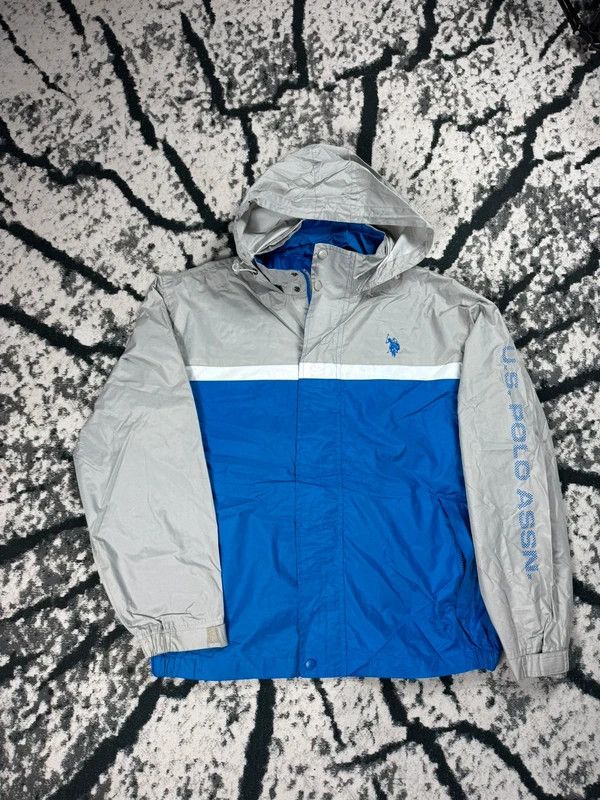 U.S. Polo Assn. Us Polo Assn Windbreaker Jacket Gray Blue L Size US L / EU 52-54 / 3 - 1 Thumbnail