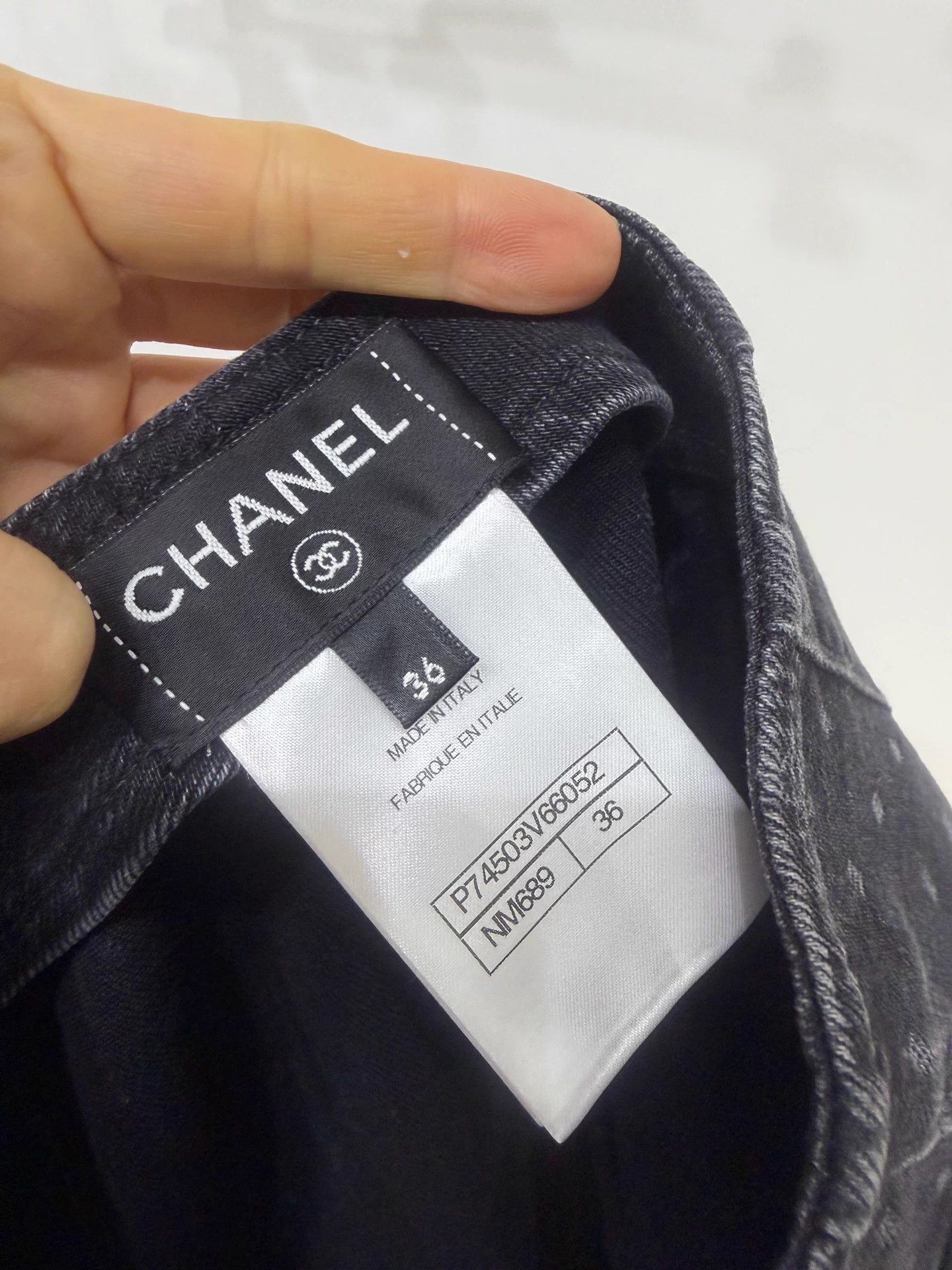 Chanel Chanel 23P 2-pocket cropped polka dot CC jeans new FR36 Size 26" / US 2 / IT 38 - 5 Thumbnail