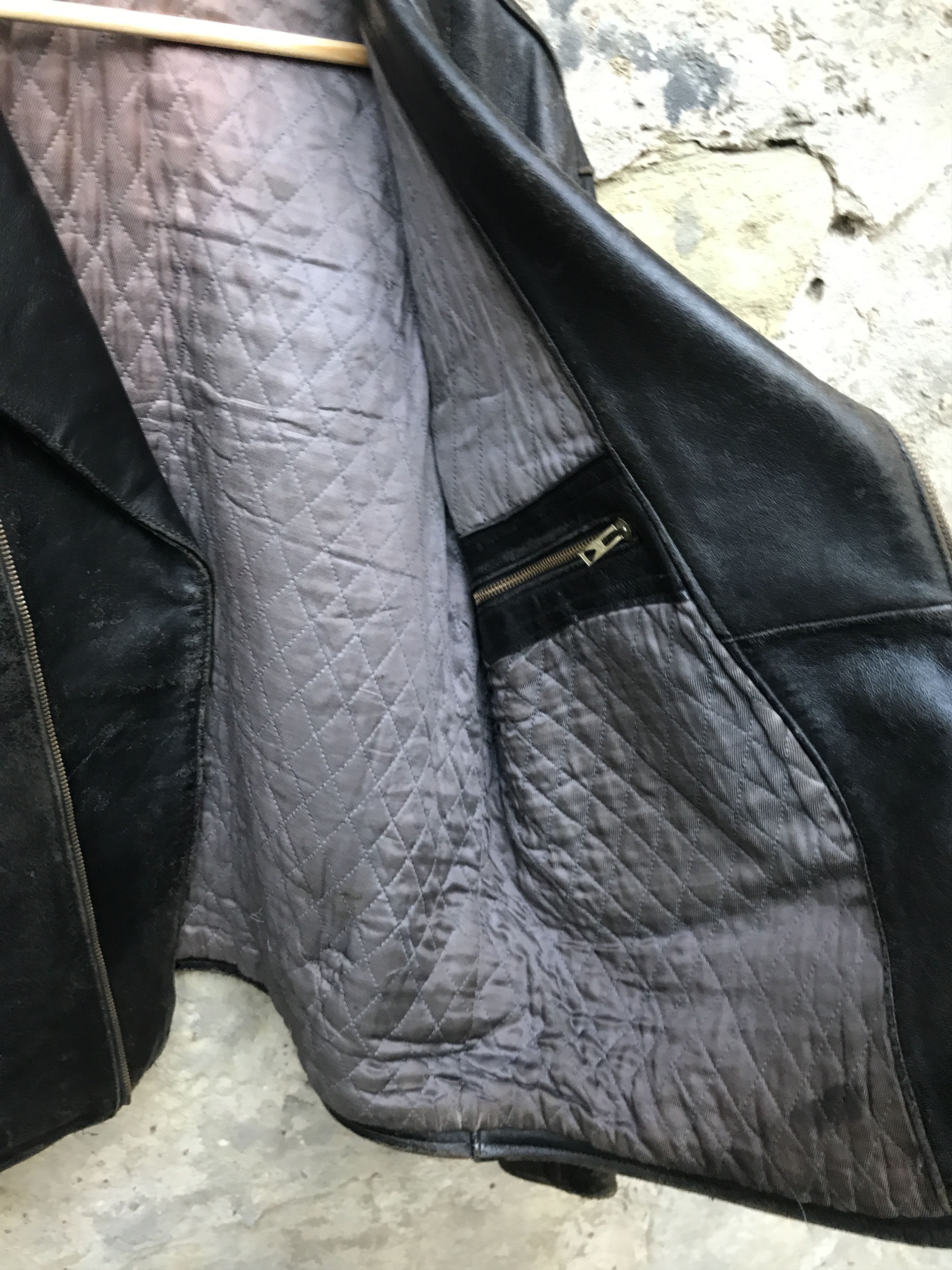 Vintage Rare Vintage 60s French Motorcycle Leather Biker Jacket Size US XL / EU 56 / 4 - 24 Thumbnail