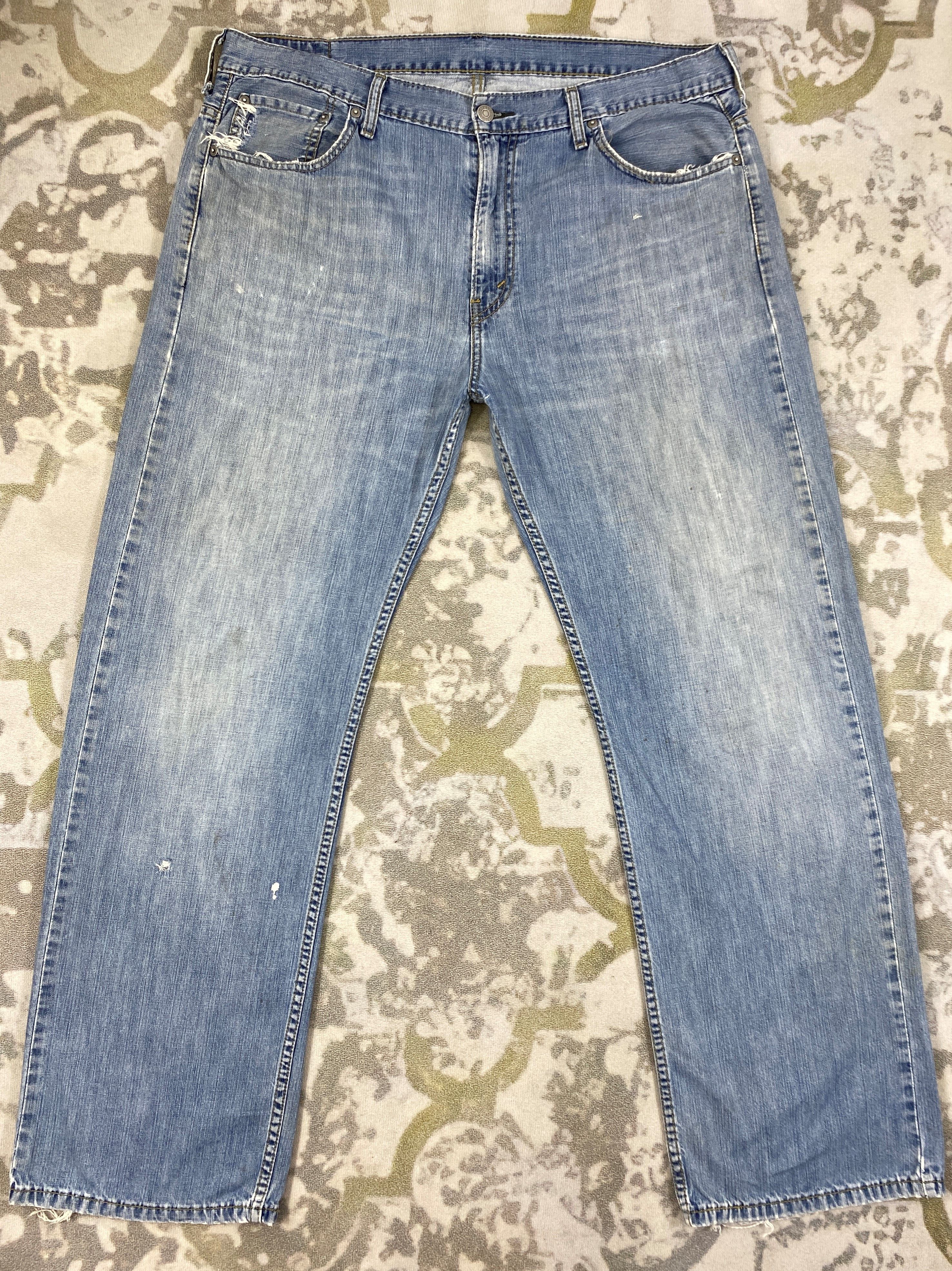 image of Distressed Denim x Hype Vintage Levi's 569 Denim 38 X 31.5 -Jn376 in Blue Distressed, Men's