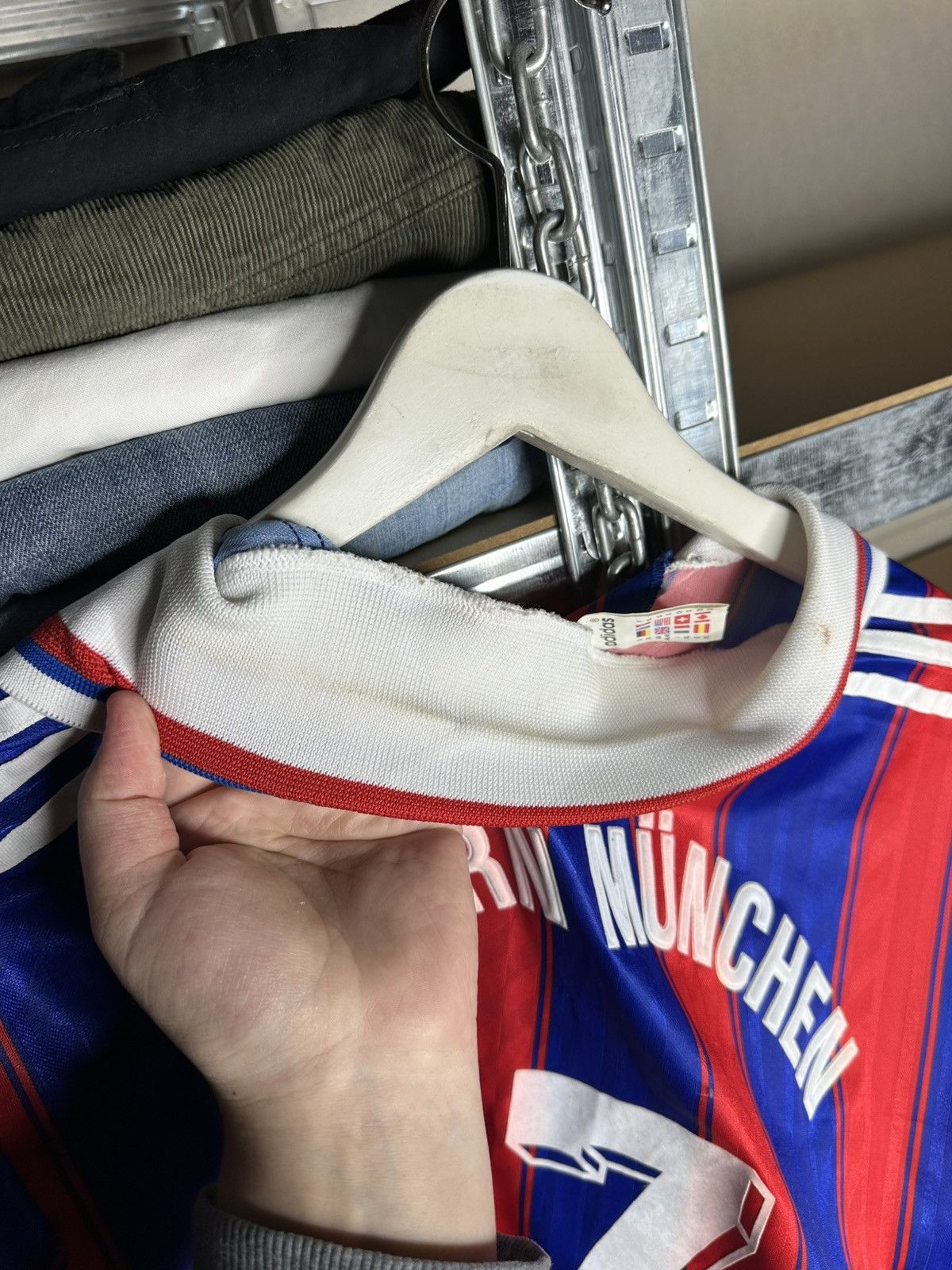 Adidas #7 Scholl Adidas FC Bayern München 90s Football Soccer Shirt Size US XL / EU 56 / 4 - 15 Thumbnail