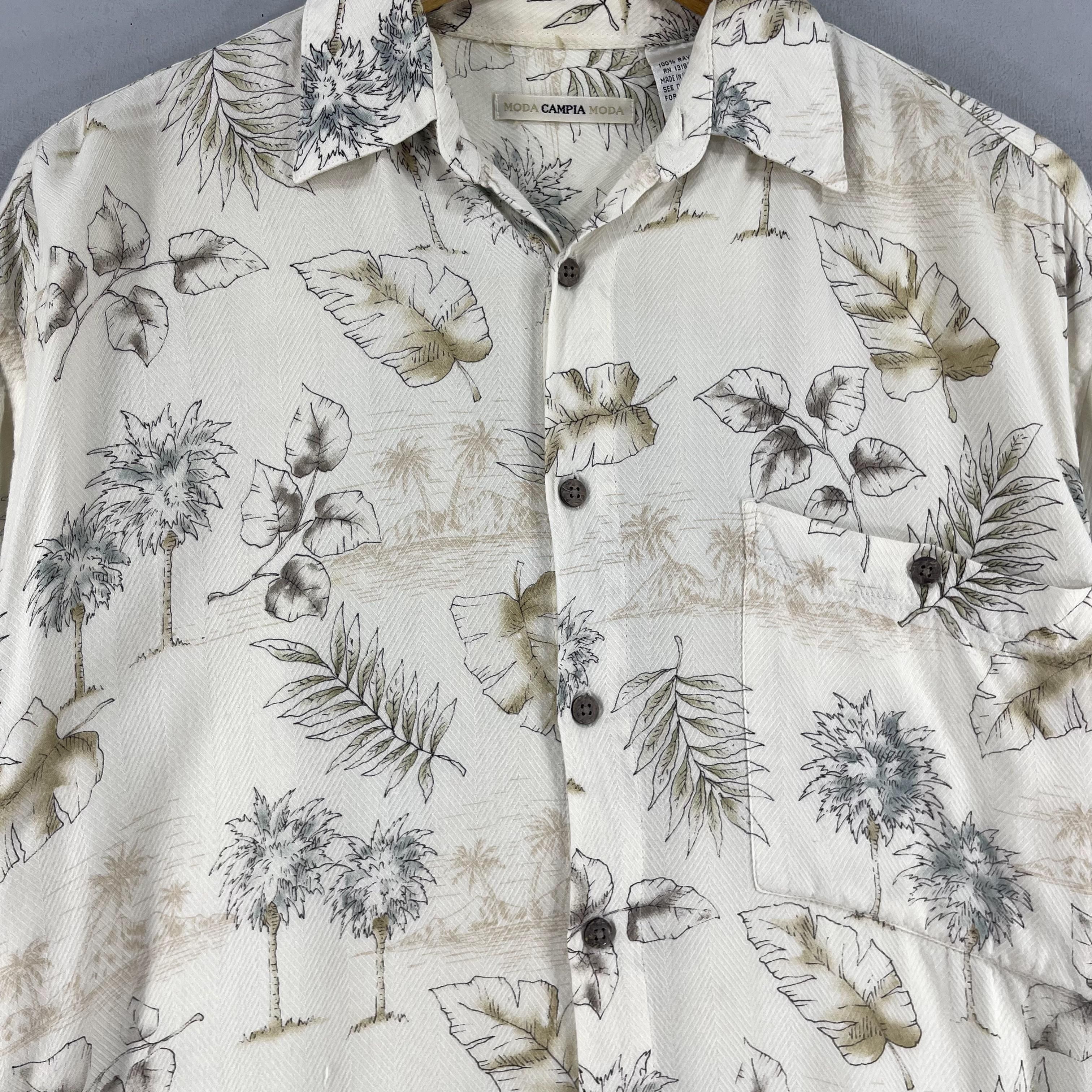 Japanese Brand Vintage Hawaiian Aloha Tropical Floral Motive Button Up Size US S / EU 44-46 / 1 - 2 Thumbnail