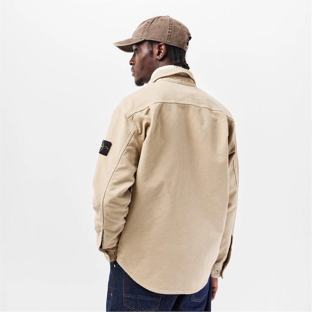 Stone Island o1g2r1mq0526 MSkin Overshirt in Beige Size US XXL / EU 58 / 5 - 4 Thumbnail