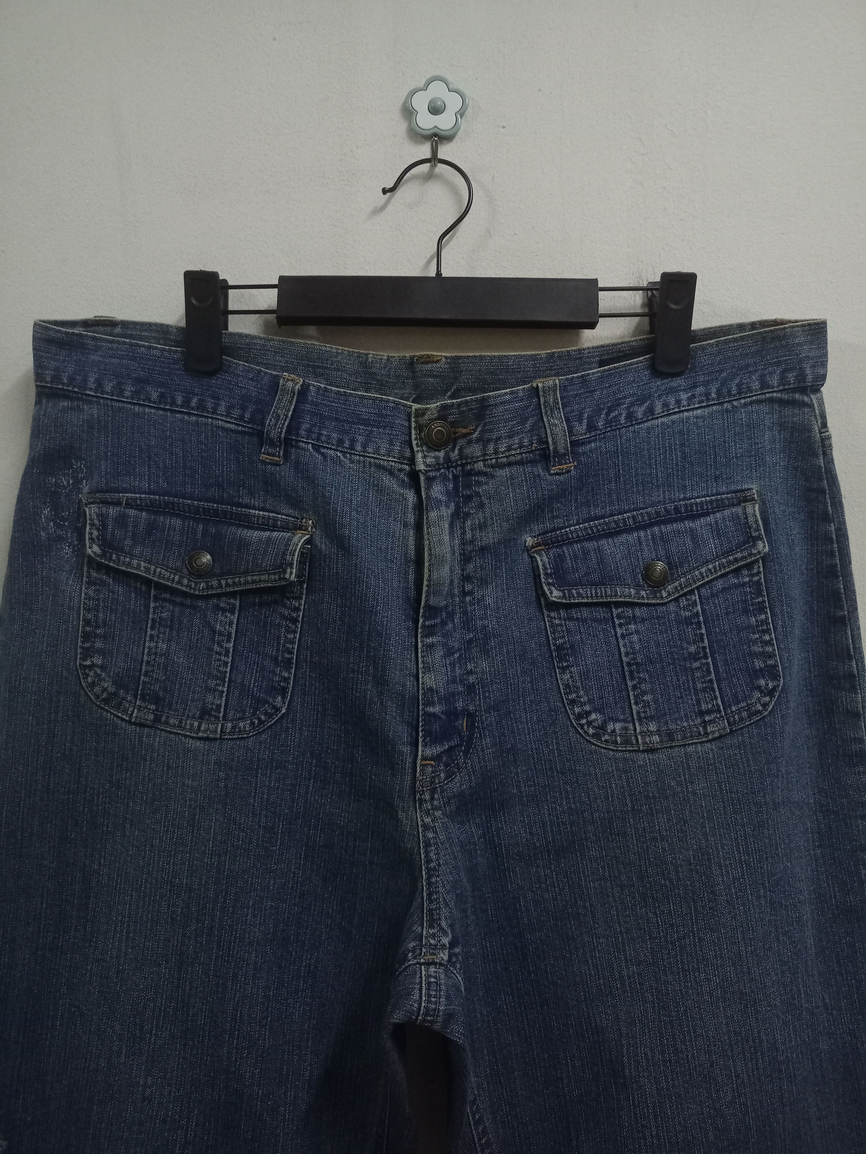 Japanese Brand Vintage Japanese Brand Bush Pants Style Flare Denim Size US 37 - 4 Thumbnail