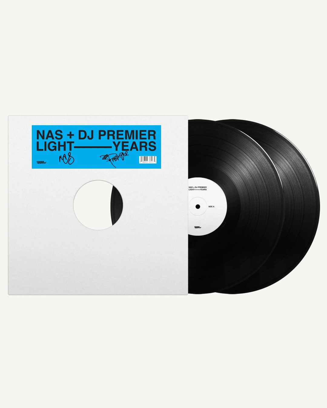 Delicious Vinyl Nas & DJ Premier Light-Years LP Vinyl (Signed By Both) Size ONE SIZE - 3 Thumbnail