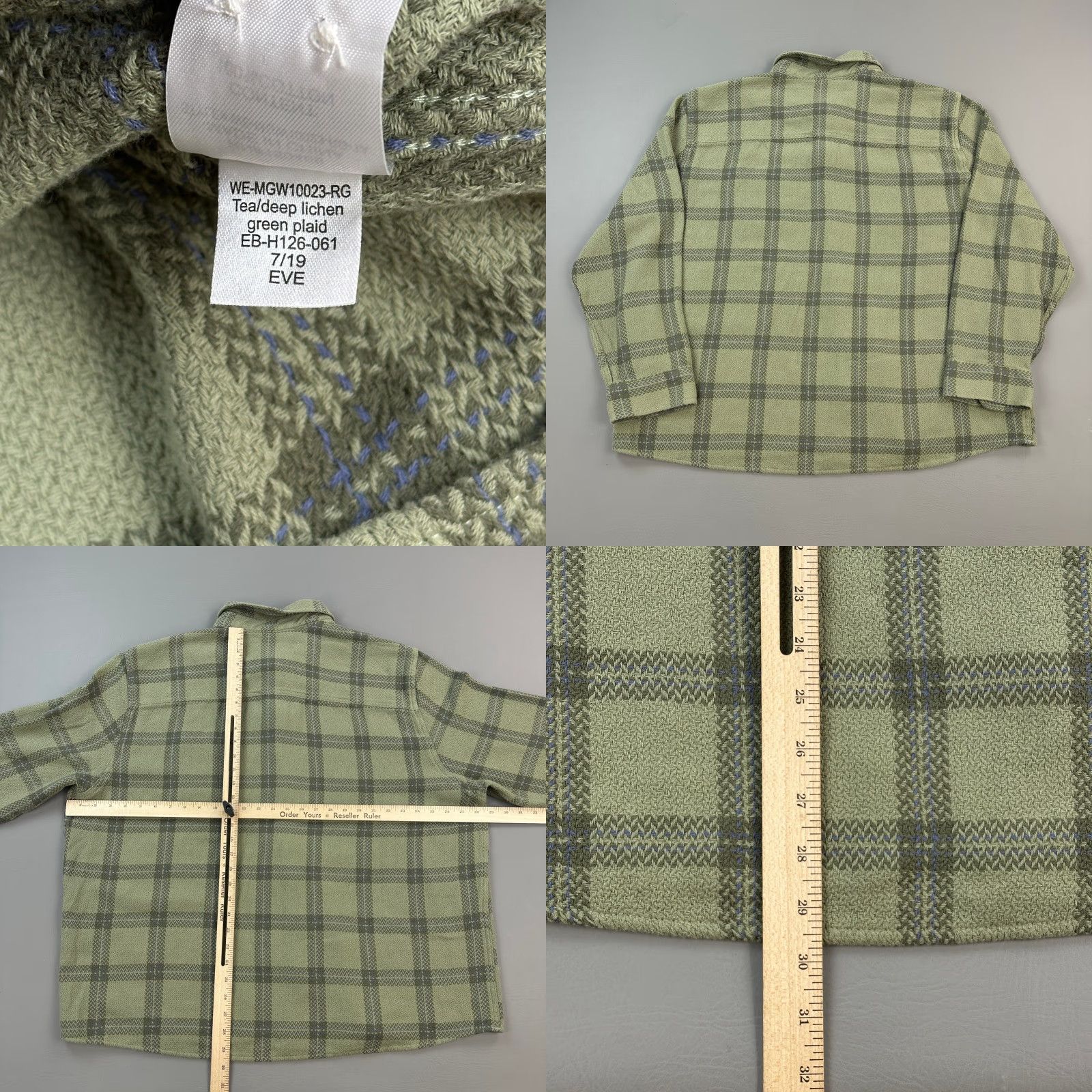 Vintage Alesbury Shirt Mens 3XL Tall Green Plaid Flannel Regular Fit Button Up Classic Shirts Mens 3XL Tall Green Plaid Flannel Button-Up Classic Size US XXL / EU 58 / 5 - 8 Thumbnail