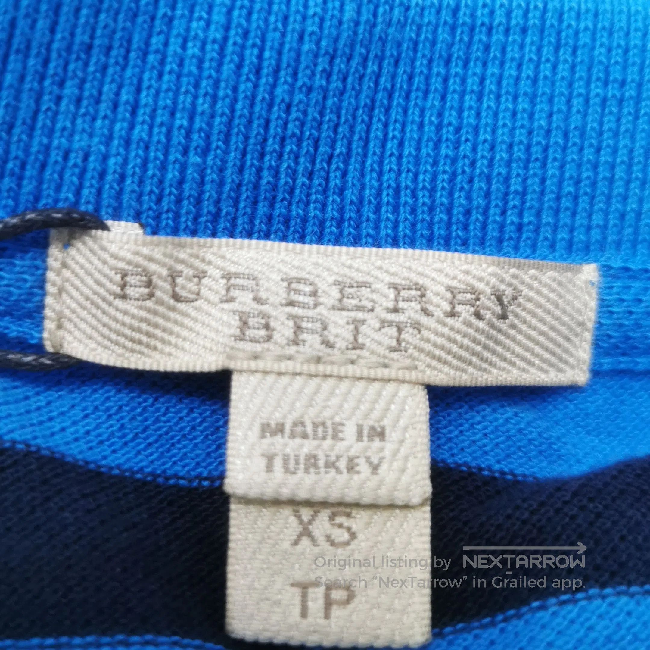 Burberry Brit Striped Cotton Polo Shirt .
