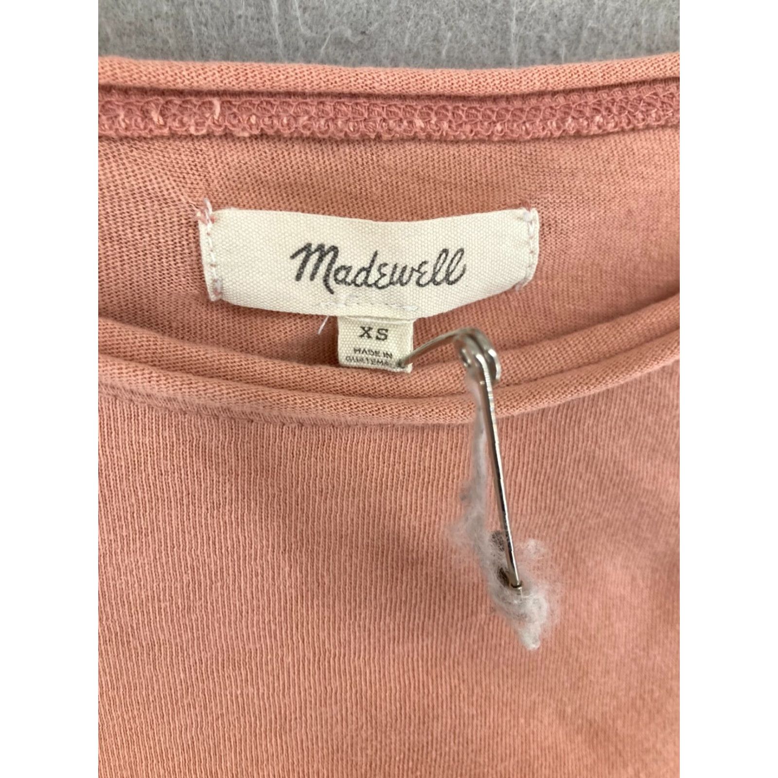 Madewell Madewell Women's T-Shirt XS Pink Pocket Casual Short Sleeve Jersey Classic Fit Size XS / US 0-2 / IT 36-38 - 4 Thumbnail