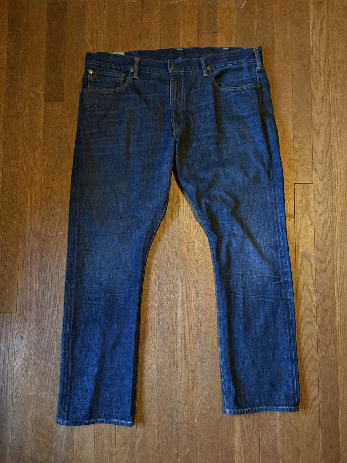 Polo Ralph Lauren Polo Ralph Lauren Hampton straight leg blue jeans Size US 34 / EU 50 - 1 Thumbnail