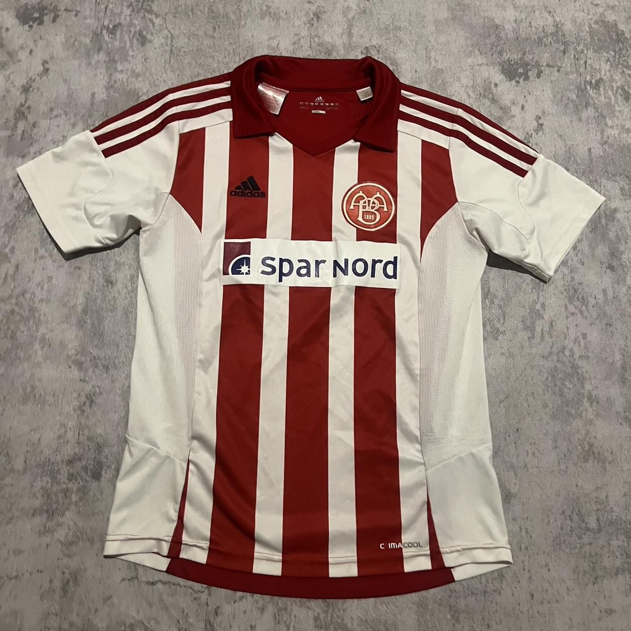 Adidas 2014-15 Aalborg Adidas Home Football Shirt Denmark Size US XS / EU 42 / 0 - 1 Thumbnail