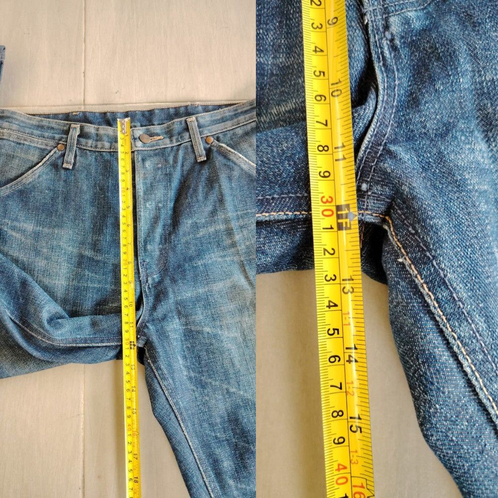 Wrangler Vintage Wrangler Blue Bell Selvedge Blue Denim Jeans M1112 Size US 33 - 18 Thumbnail