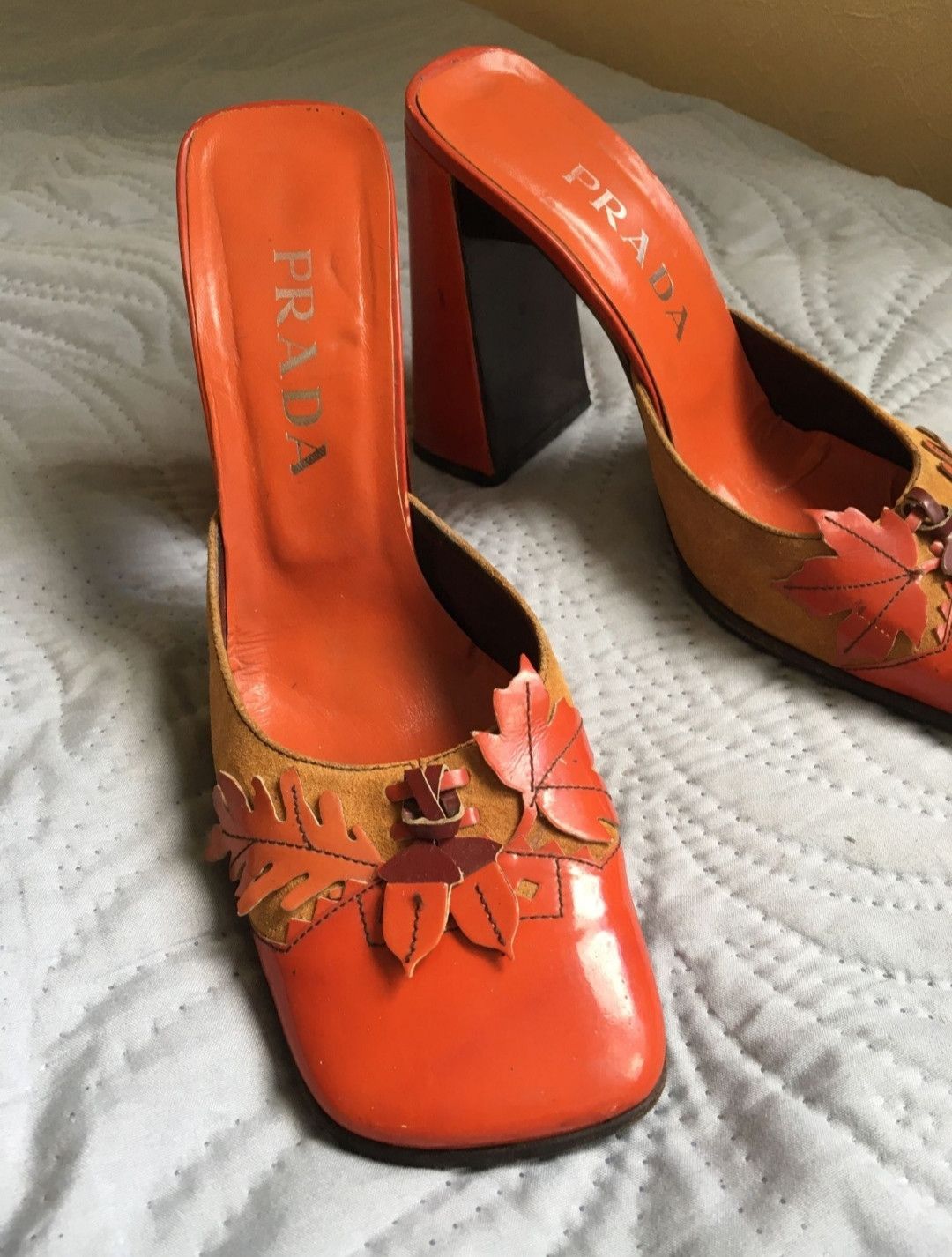 Prada Prada Tacones Mary Jane Leather Pattern Shoes Size US 9 / IT 39 - 2 Thumbnail