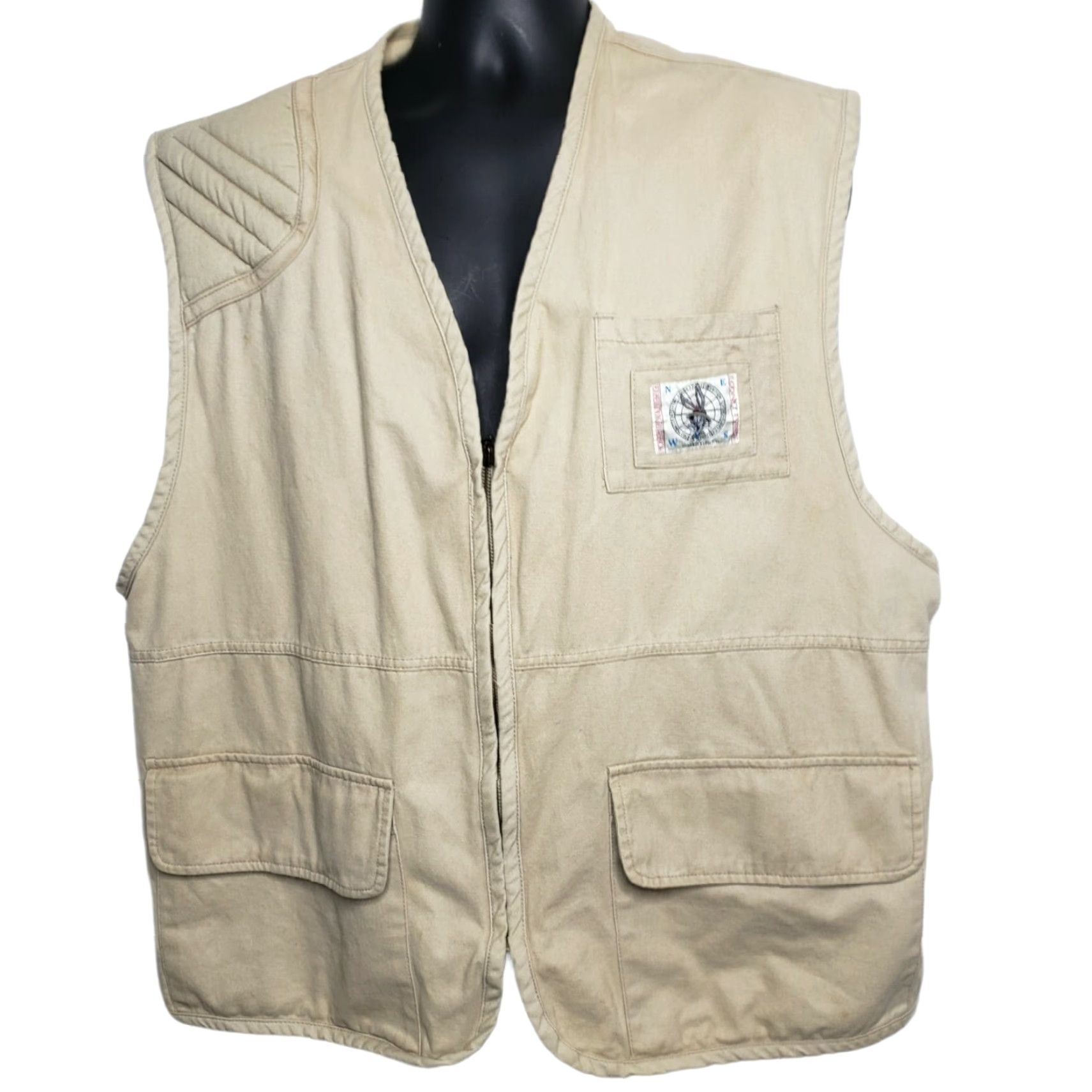 Acme Clothing VINTAGE Acme Clothing Embroidered Taz Tweety Bugs Bunny Hunting Khaki Vest L/XL Men Size US L / EU 52-54 / 3 - 3 Thumbnail