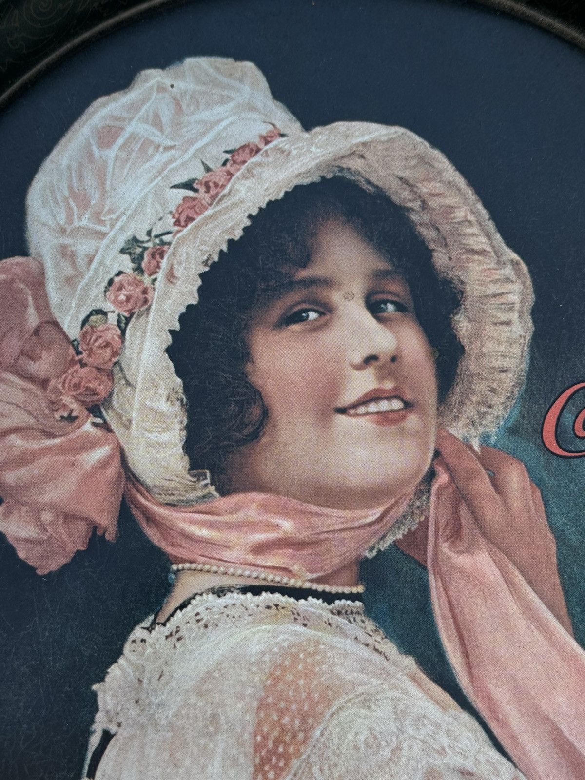 Coca Cola Coca-Cola 1914 "Betty/Girl” Tray Collectible Decor 1970s Size ONE SIZE - 2 Thumbnail