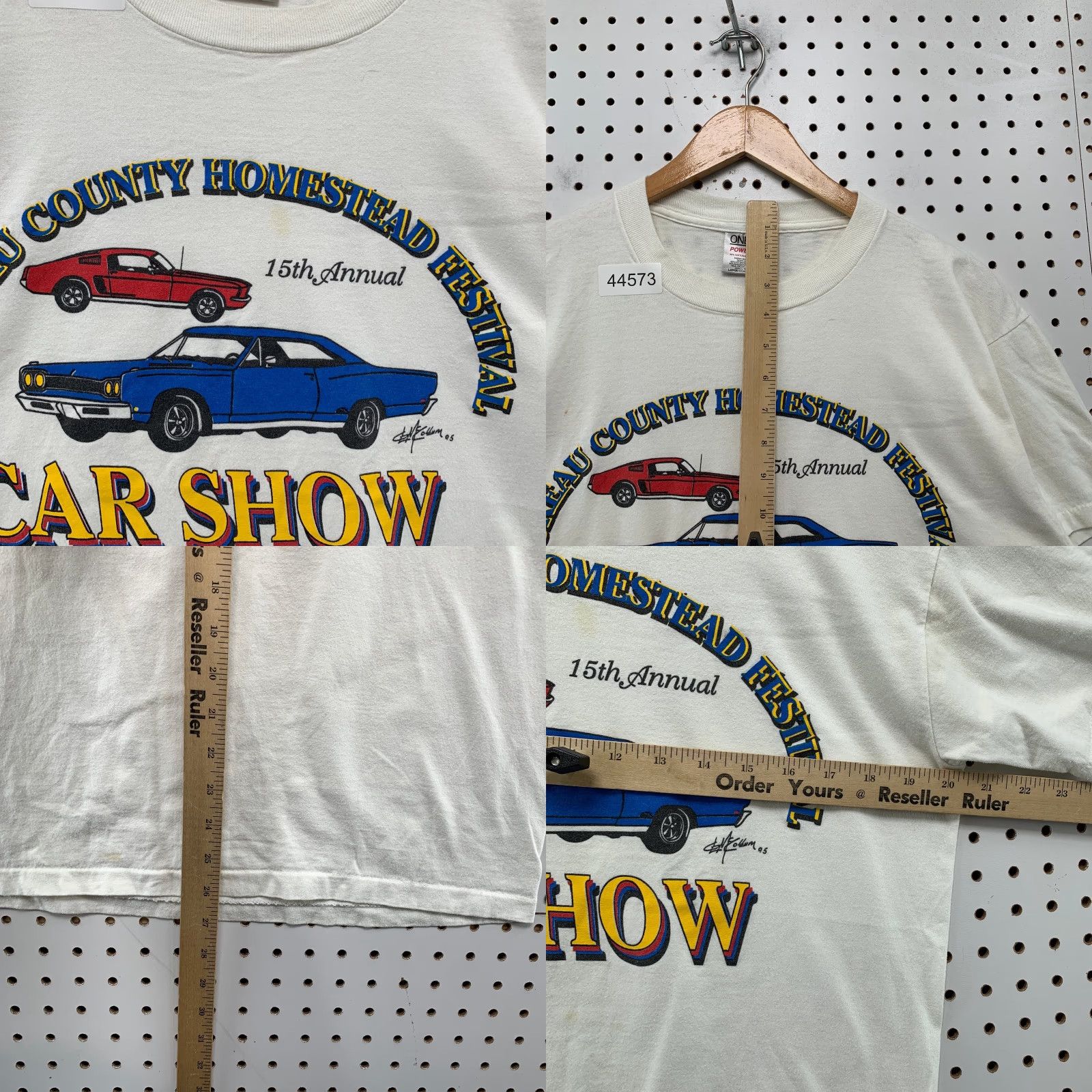 Vintage VINTAGE Classic Car Show Shirt Mens L White Buffalo County Homestead Festival Shirt Size US L / EU 52-54 / 3 - 8 Thumbnail