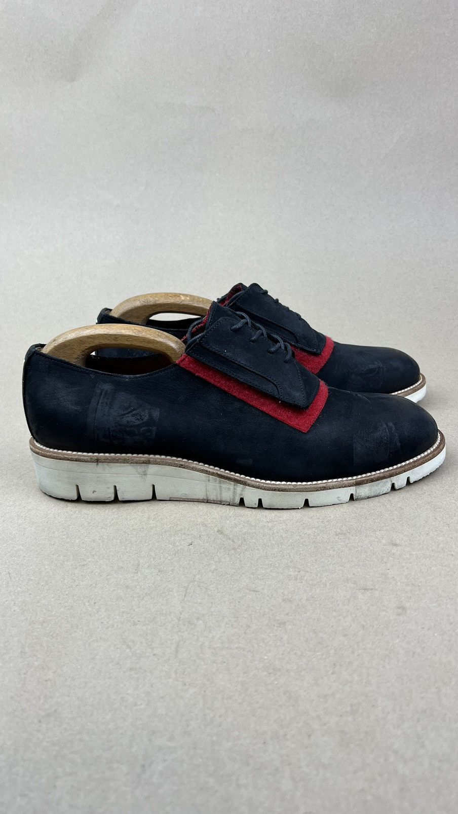 Maison Margiela MAISON MARGIELA Derby Matte Leather Shoes Velcro Fastening Size US 10 / EU 43 - 6 Thumbnail