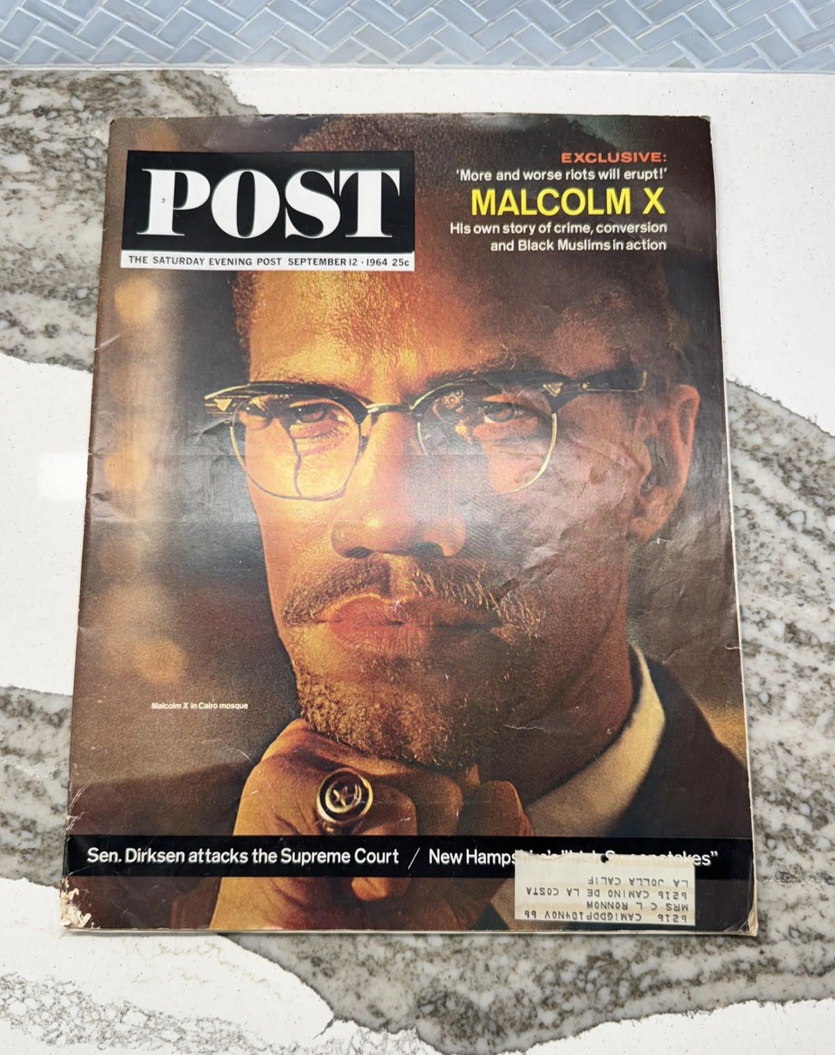 The Saturday Evening Post Malcom X in Cairo Mosque September
