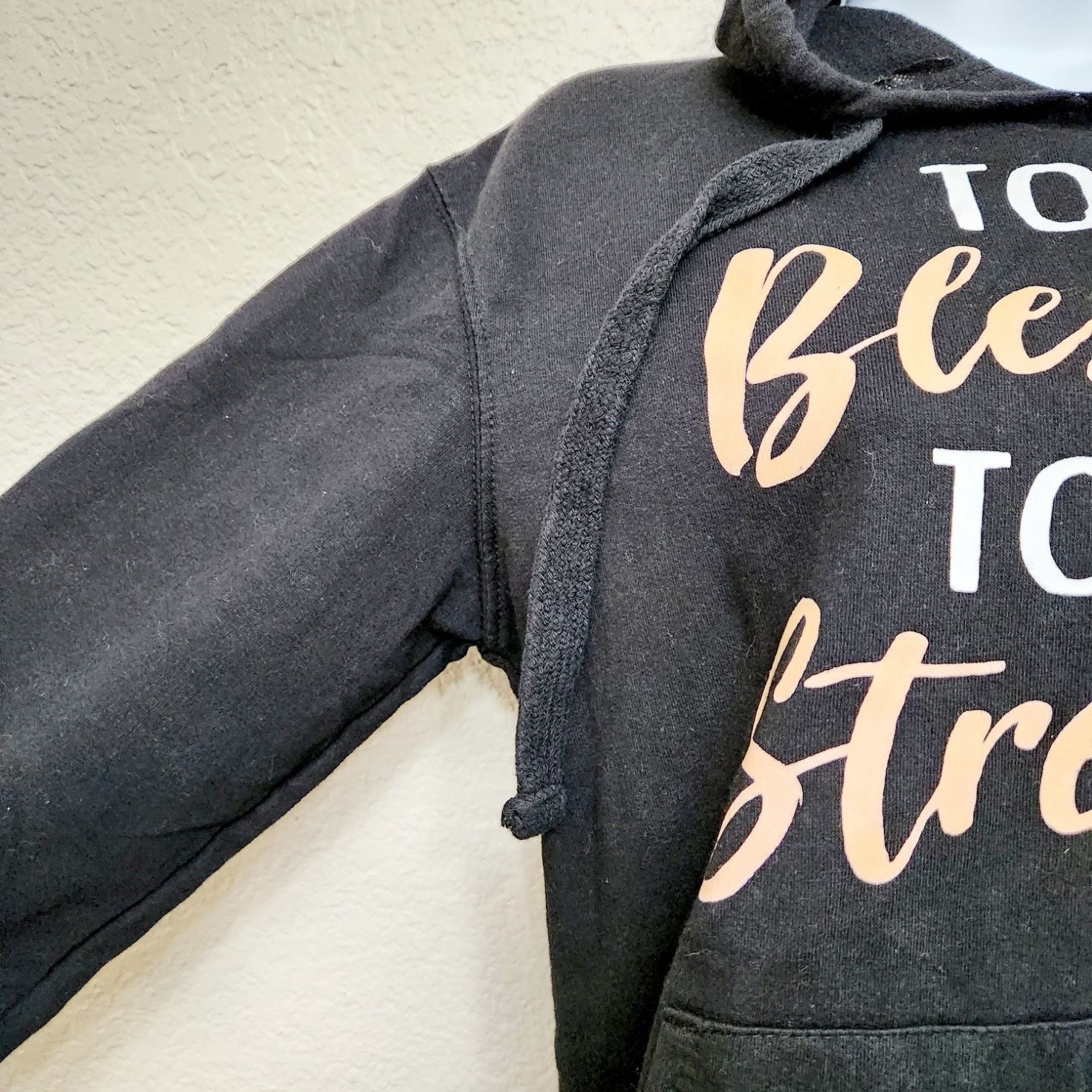Other Wound Up Black Too Blessed To Be Stressed Graphic Hoodie S Size S / US 4 / IT 40 - 3 Thumbnail