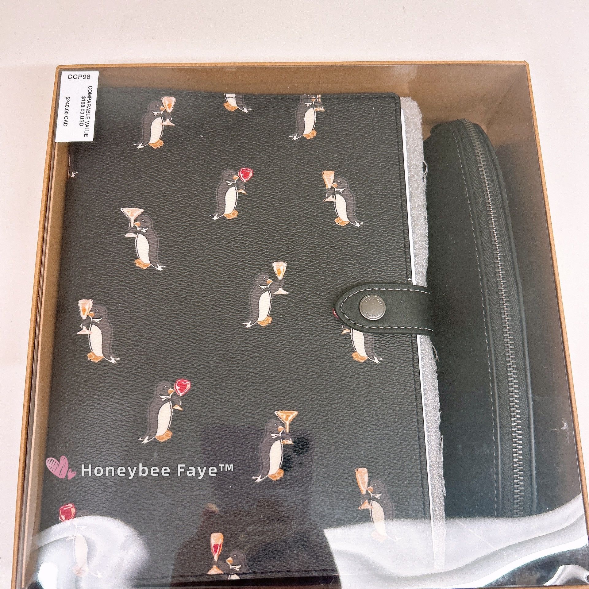 Coach Boxed Notebook And Pencil Case Set With Penguin Print Size ONE SIZE - 2 Thumbnail