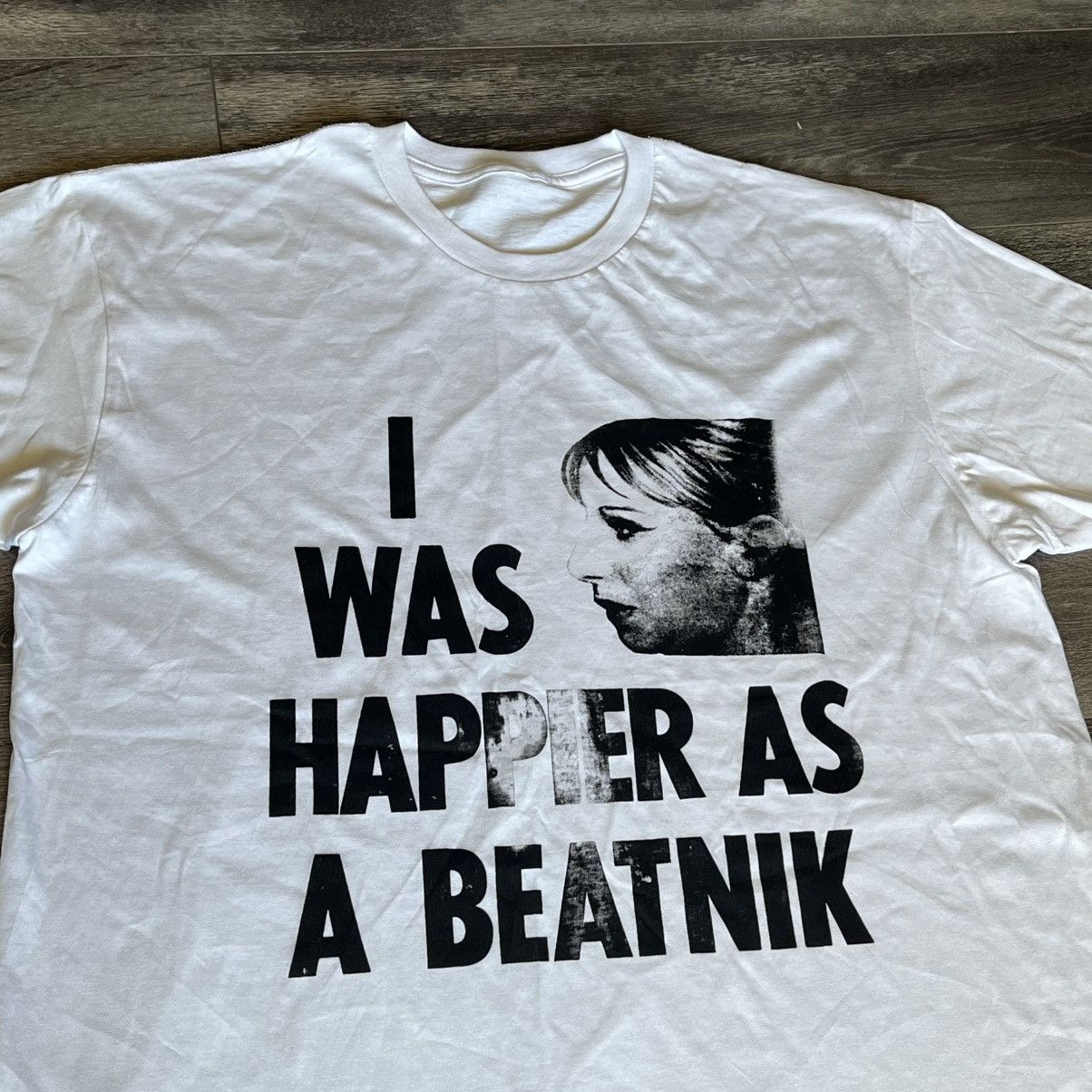 Kentucky Boy Tyler Kentucky Boy Tyler I Was Happier As a Beatnik Vintage Tee Size US L / EU 52-54 / 3 - 3 Thumbnail