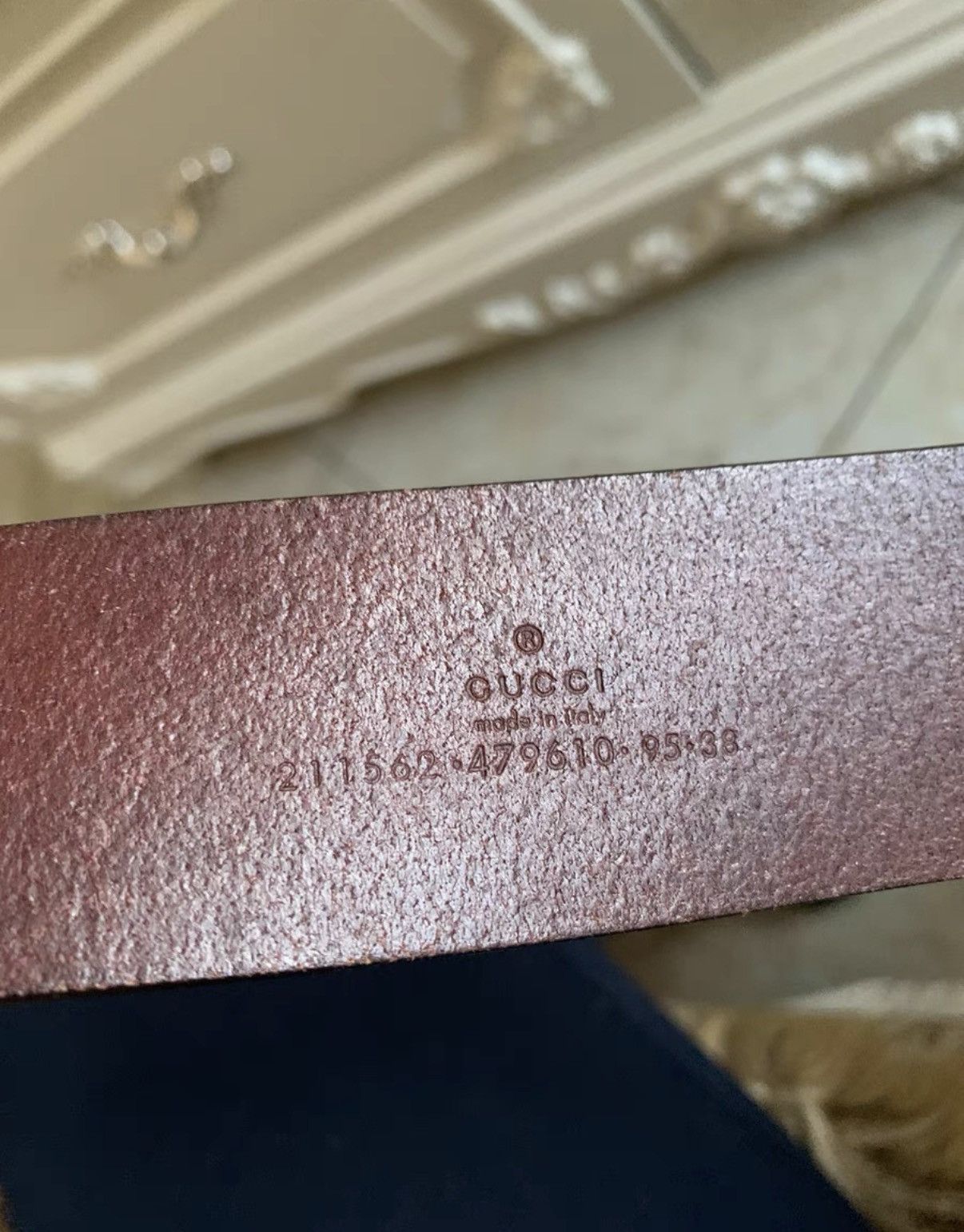 Gucci Gucci Genuine Leather Belt K16 Size ONE SIZE - 2 Thumbnail
