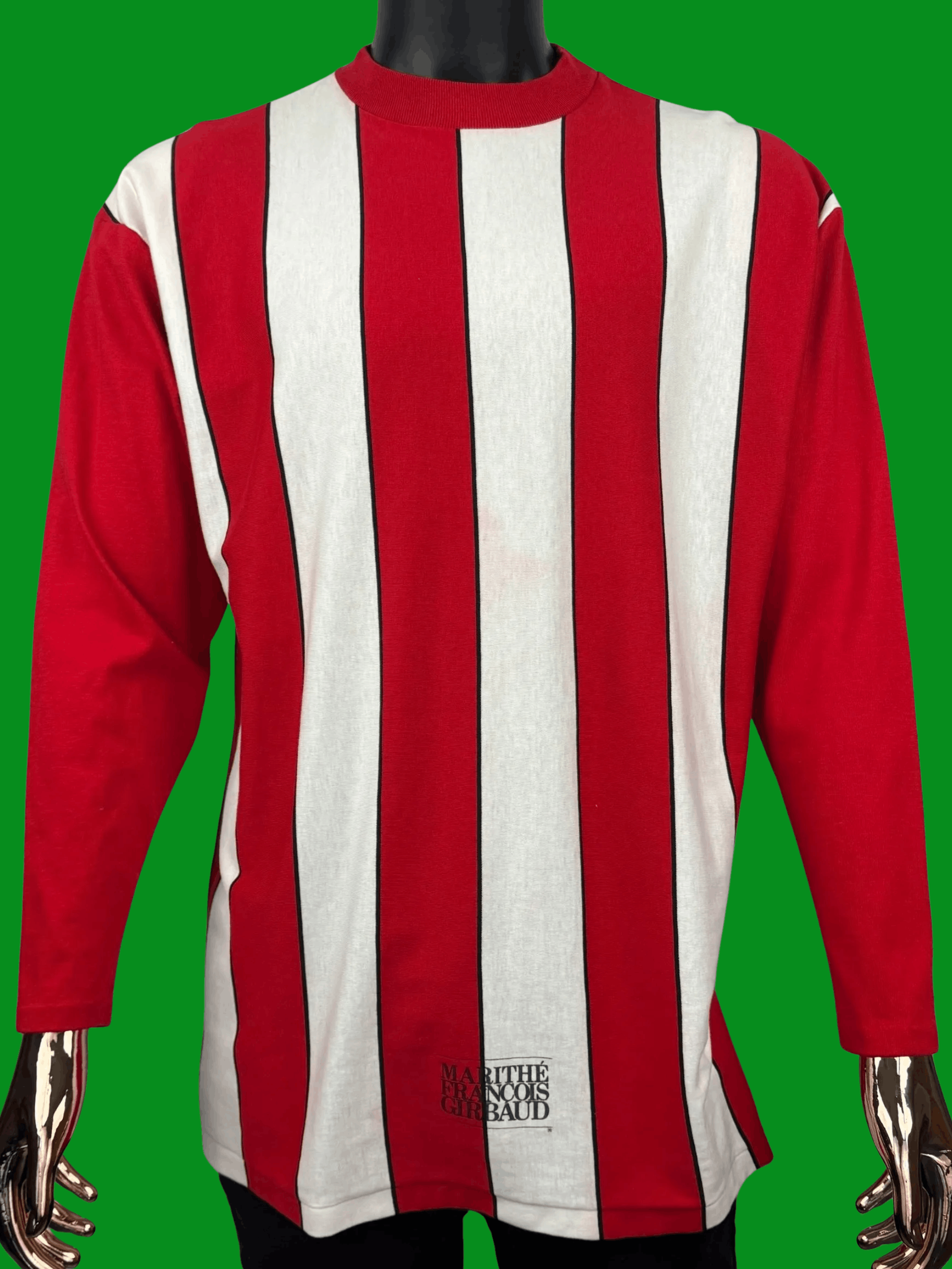 Marithe + Francois Girbaud VTG Marithé + François Girbaud Striped Long Sleeve Size US L / EU 52-54 / 3 - 2 Thumbnail