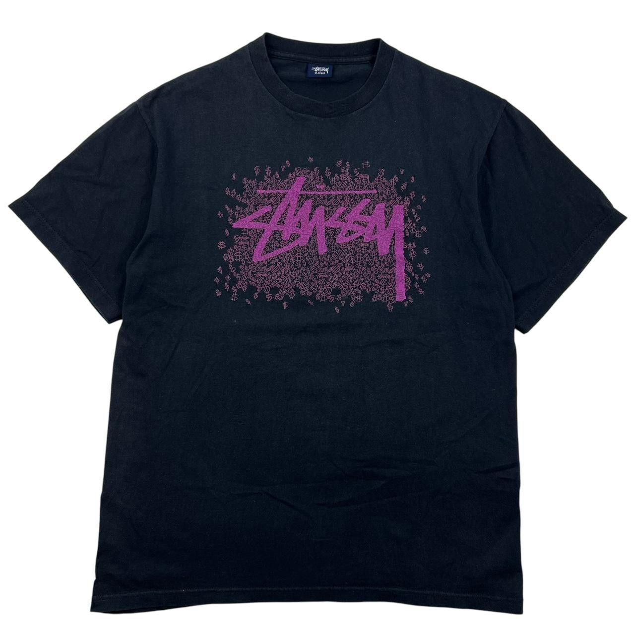 Stussy Vintage 2000s Stussy Dollar Sign T-Shirt Black & Pink Large Size US L / EU 52-54 / 3 - 1 Thumbnail