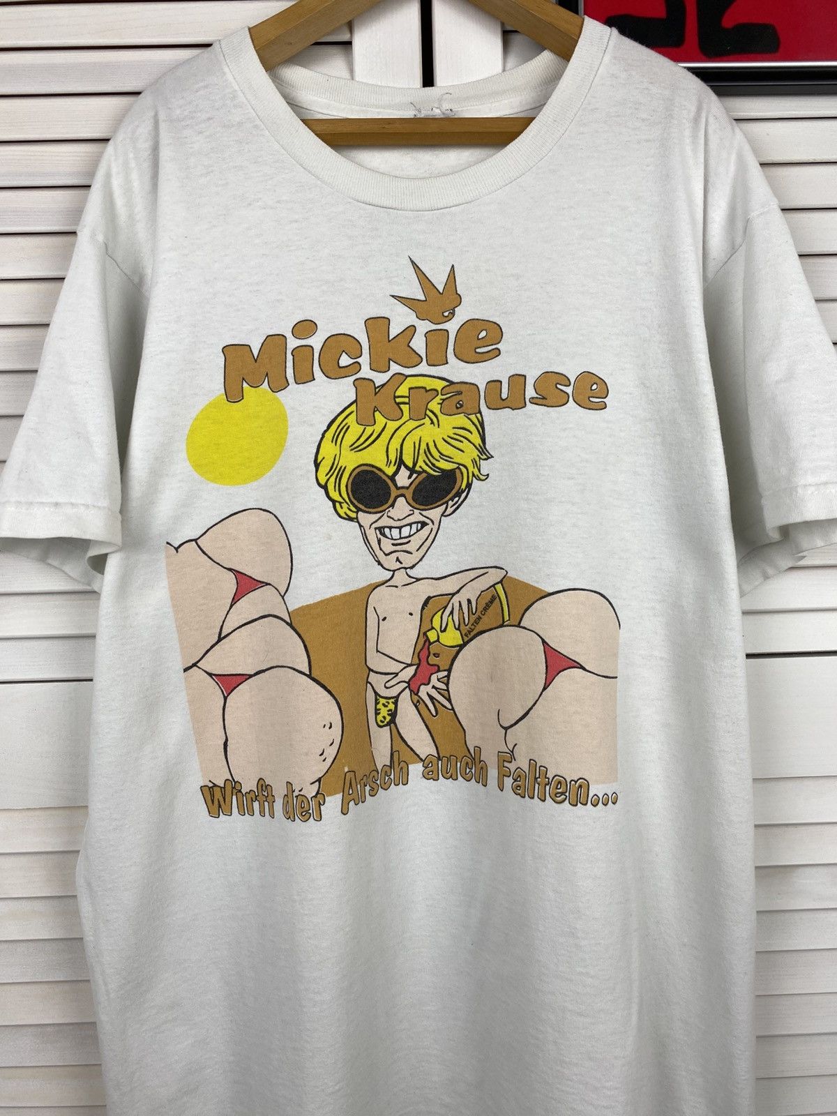 Band Tees Mickie Krause Mallorca Humor Booty Graphic Tee 90s Tits Sex Size US XL / EU 56 / 4 - 3 Thumbnail