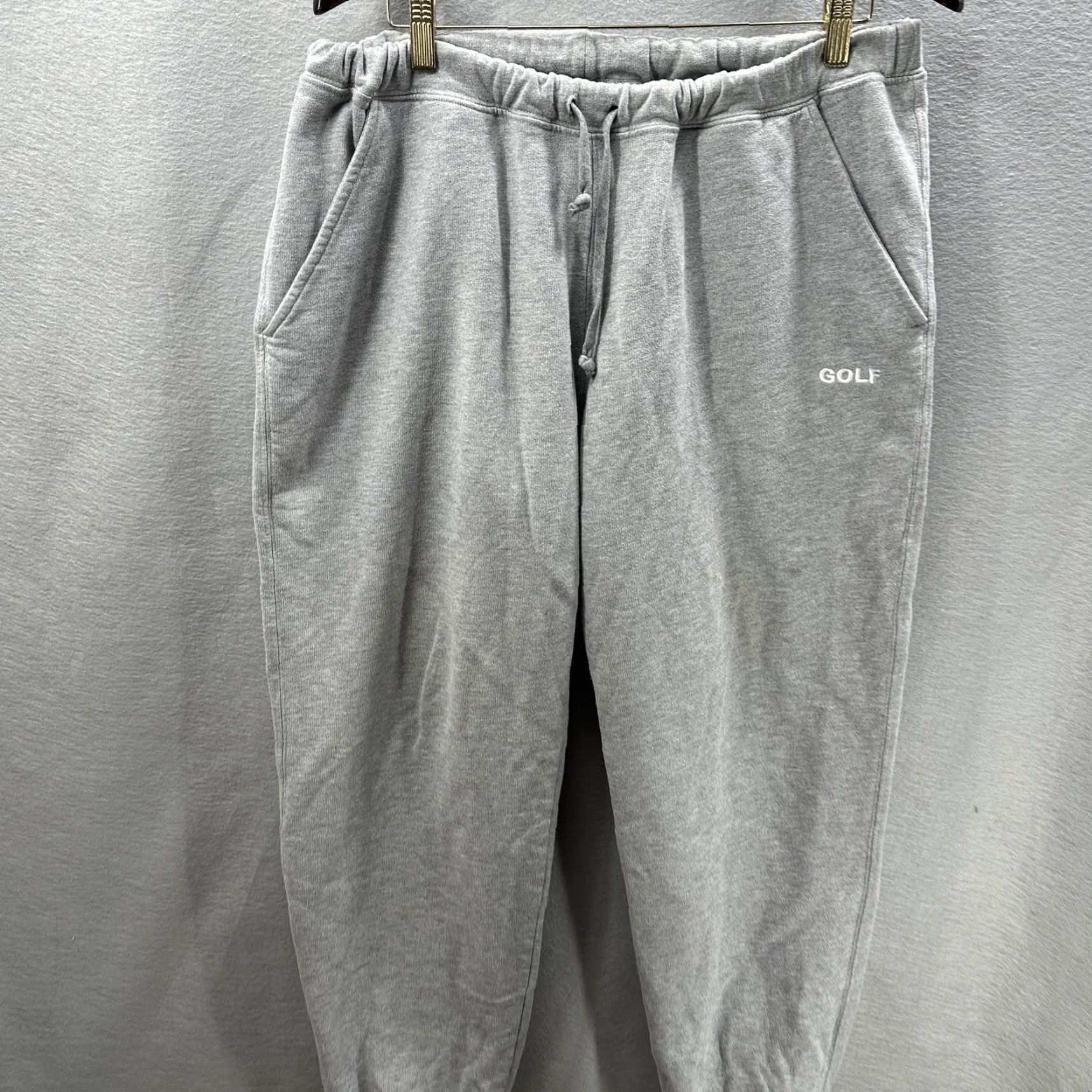 Golf Wang GOLF WANG Logo Sweatpants Mens XL Gray Fleece Joggers Tyler the Creator Street Size US 36 / EU 52 - 2 Thumbnail