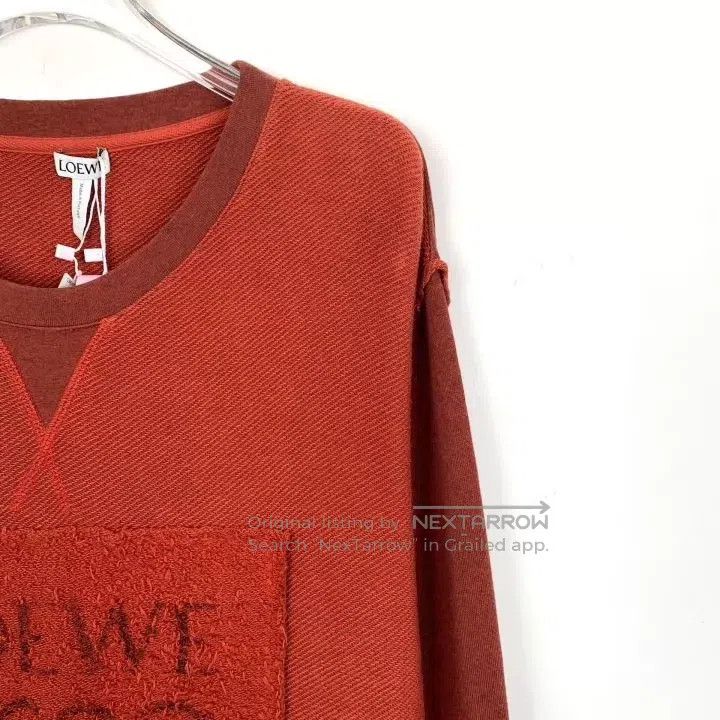 Loewe Loewe Red Logo Letter Flower Knit Cotton Crewneck Long Sle Size US M / EU 48-50 / 2 - 3 Thumbnail