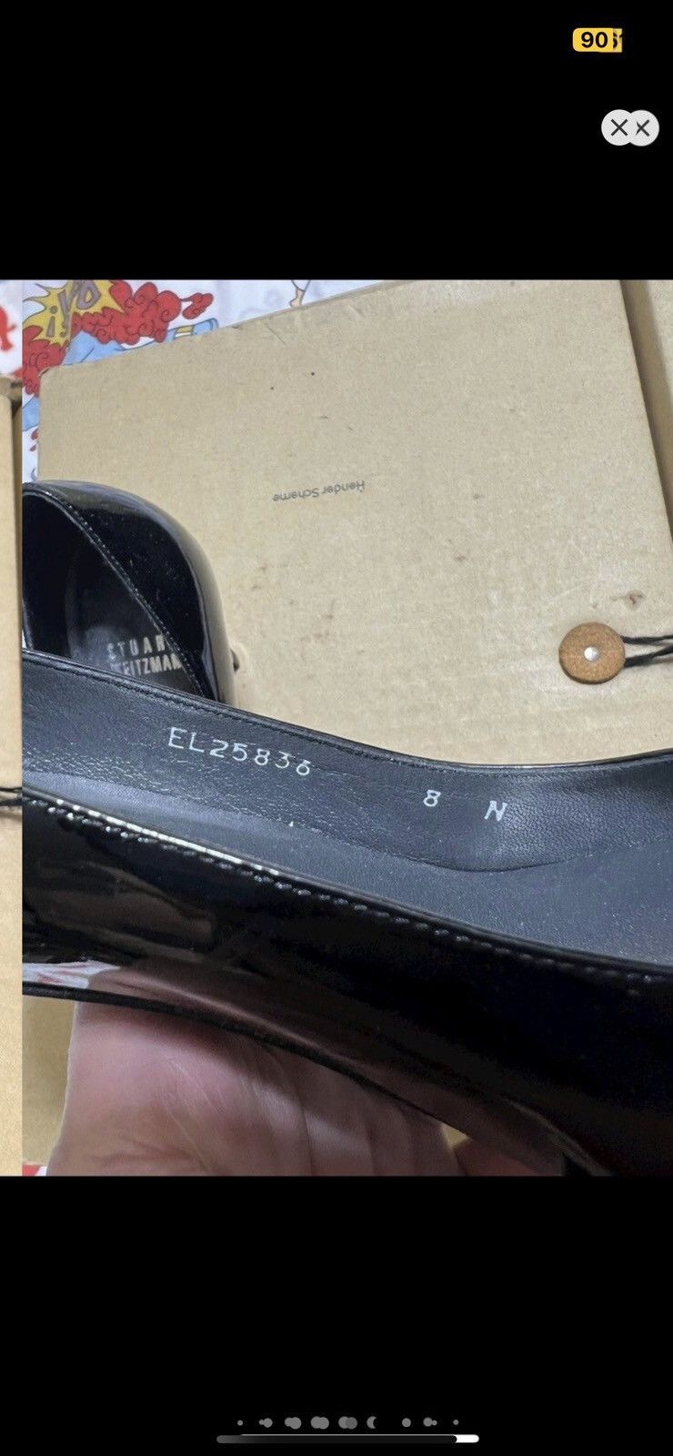 Stuart Weitzman ***FINAL DROP***RARE PATENT LEATHER STUART WEITZMAN HEEL 8 Size US 8 / IT 38 - 10 Thumbnail