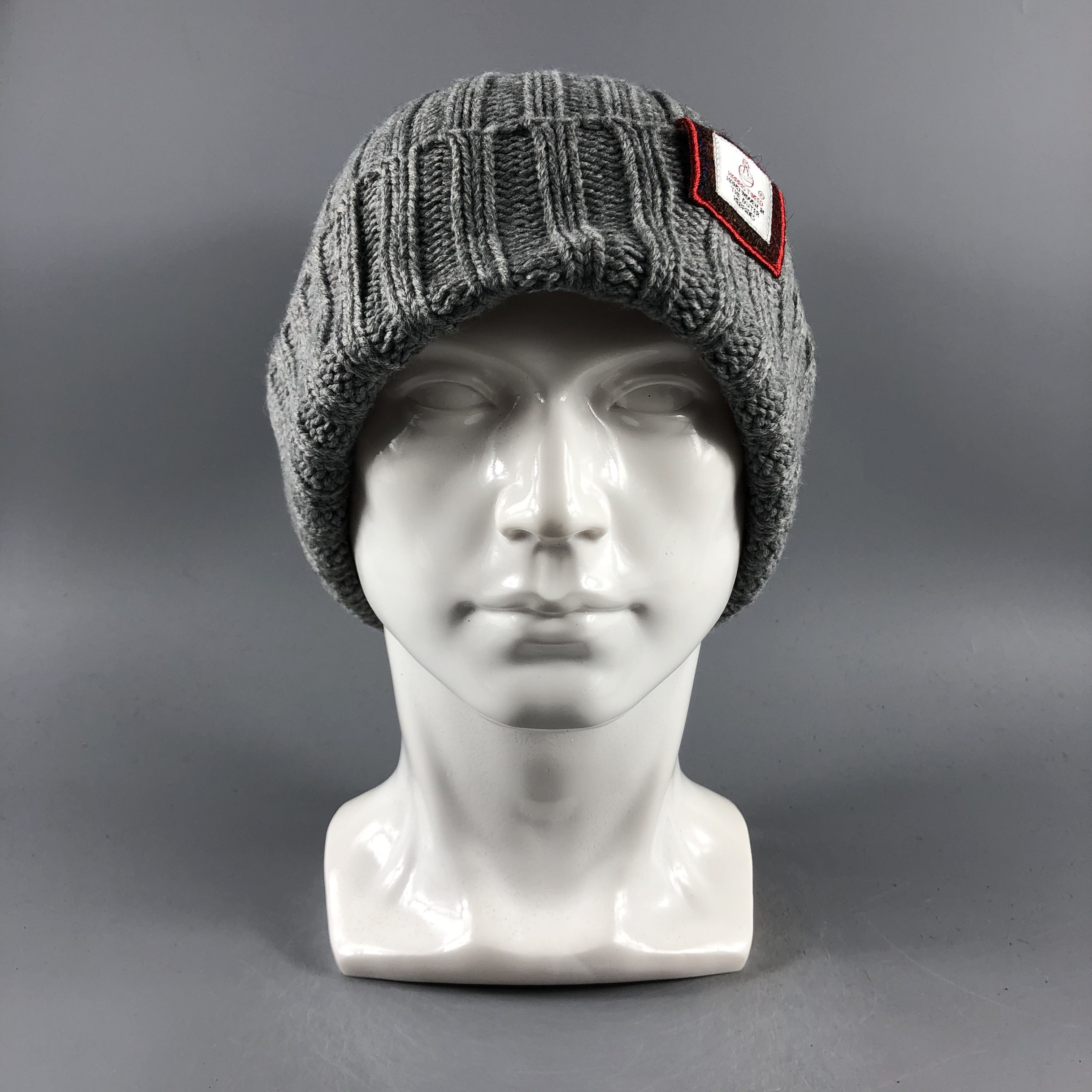 Vintage Harris Tweed Knit Beanie Snow Hat Snow Cap -D497 | Grailed