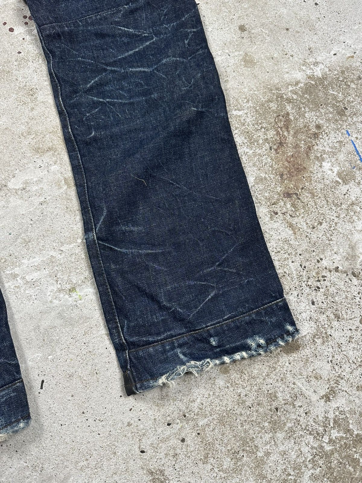 G-Star × Japanese Brand × Vintage Vintage Y2K G Star Raw 3301 Distressed Double Knee Denim Size US 34 / EU 50 - 11 Thumbnail