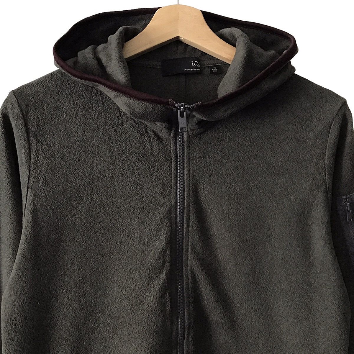 Japanese Brand × Undercover × Uniqlo Uniqlo X Undercover Japan Military Inspired Fleece Hoodie Size US M / EU 48-50 / 2 - 3 Thumbnail