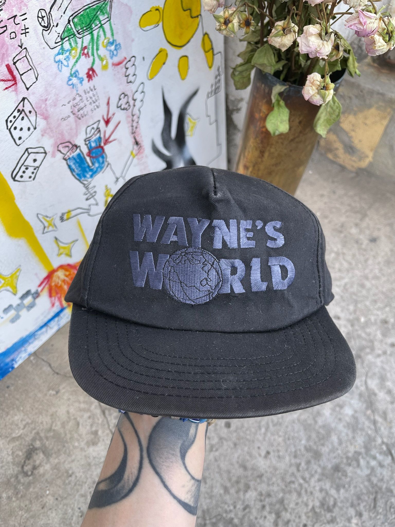 Vintage Vintage 90’s Wayne’s World Snap Back Hat Cap Size ONE SIZE - 2 Thumbnail