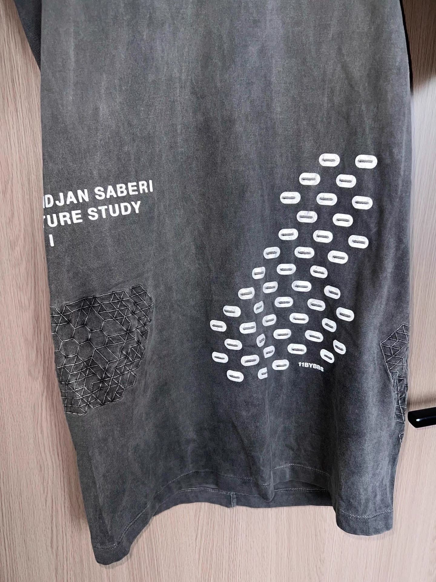 11 By Boris Bidjan Saberi 11by BBS Faded Cotton 3M T-Shirt K35 Size XXS / US 00 / IT 34 - 6 Thumbnail