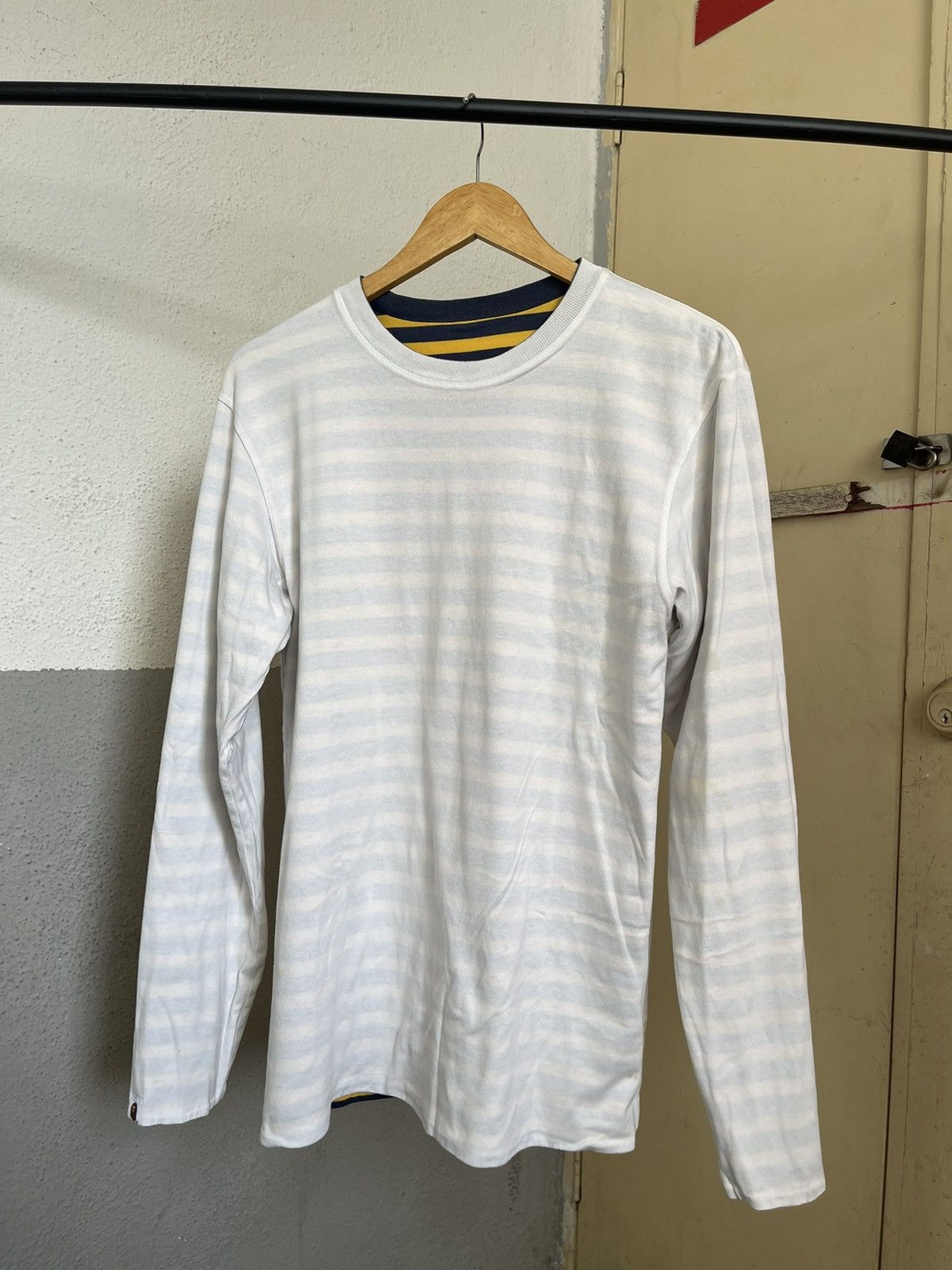 Bape Bape Stripe Reversible Longsleeve Shirt Size US M / EU 48-50 / 2 - 3 Thumbnail