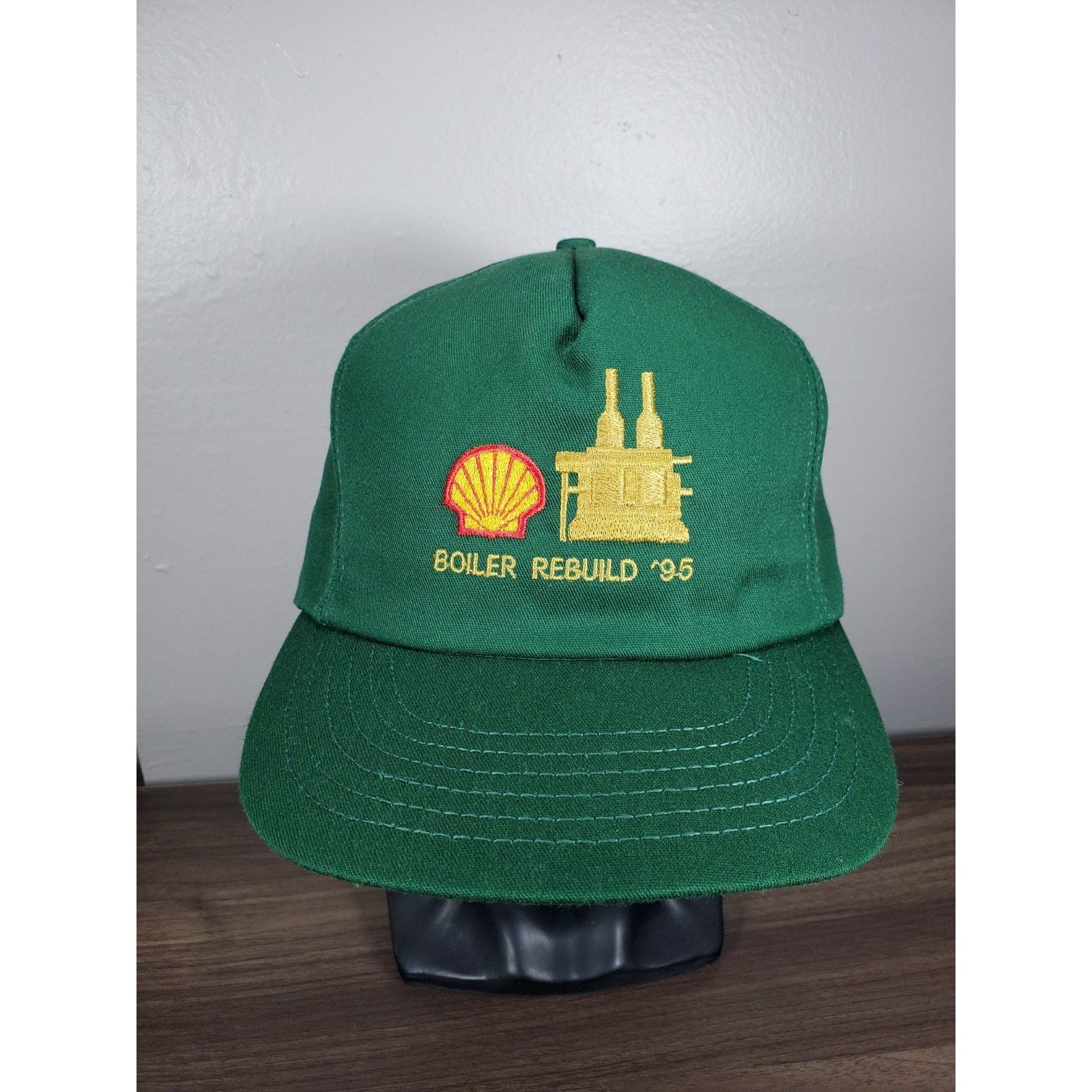 Vintage Shell Gas Oil Boiler Rebuild 1995 Hat Snapback Cap Size ONE SIZE - 3 Thumbnail
