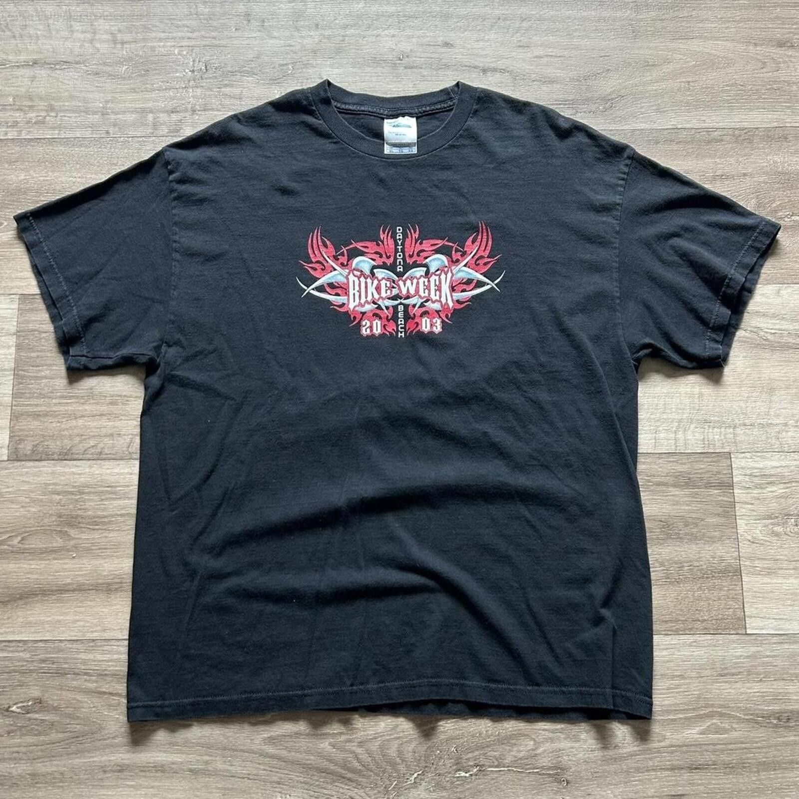 West Coast Choppers Vintage y2k Tribal 2003 Daytona Bike Week black t shirt Size US XL / EU 56 / 4 - 1 Thumbnail