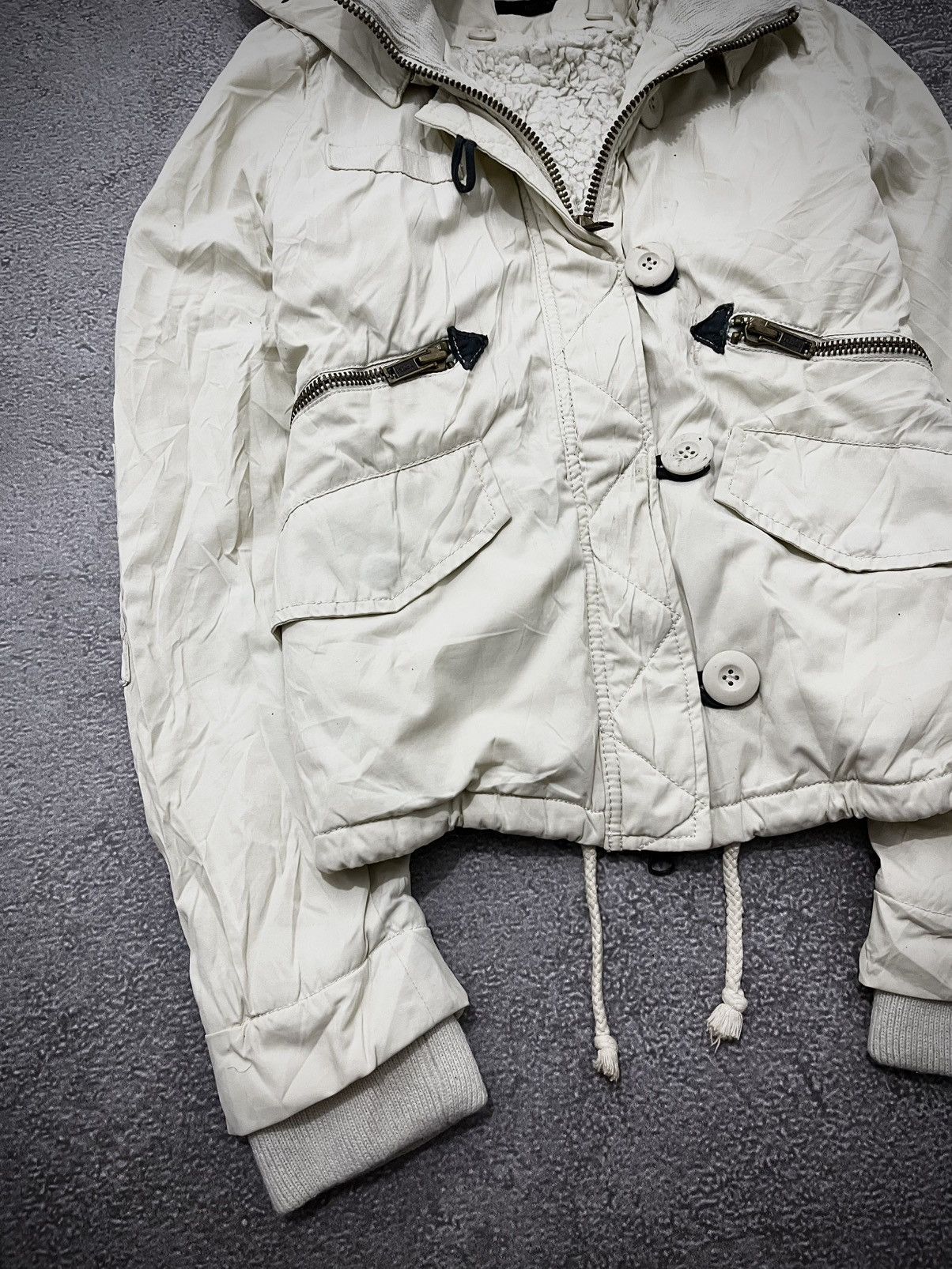 MOUSSY 2000s Moussy Milky White Jacket Size US M / EU 48-50 / 2 - 3 Thumbnail